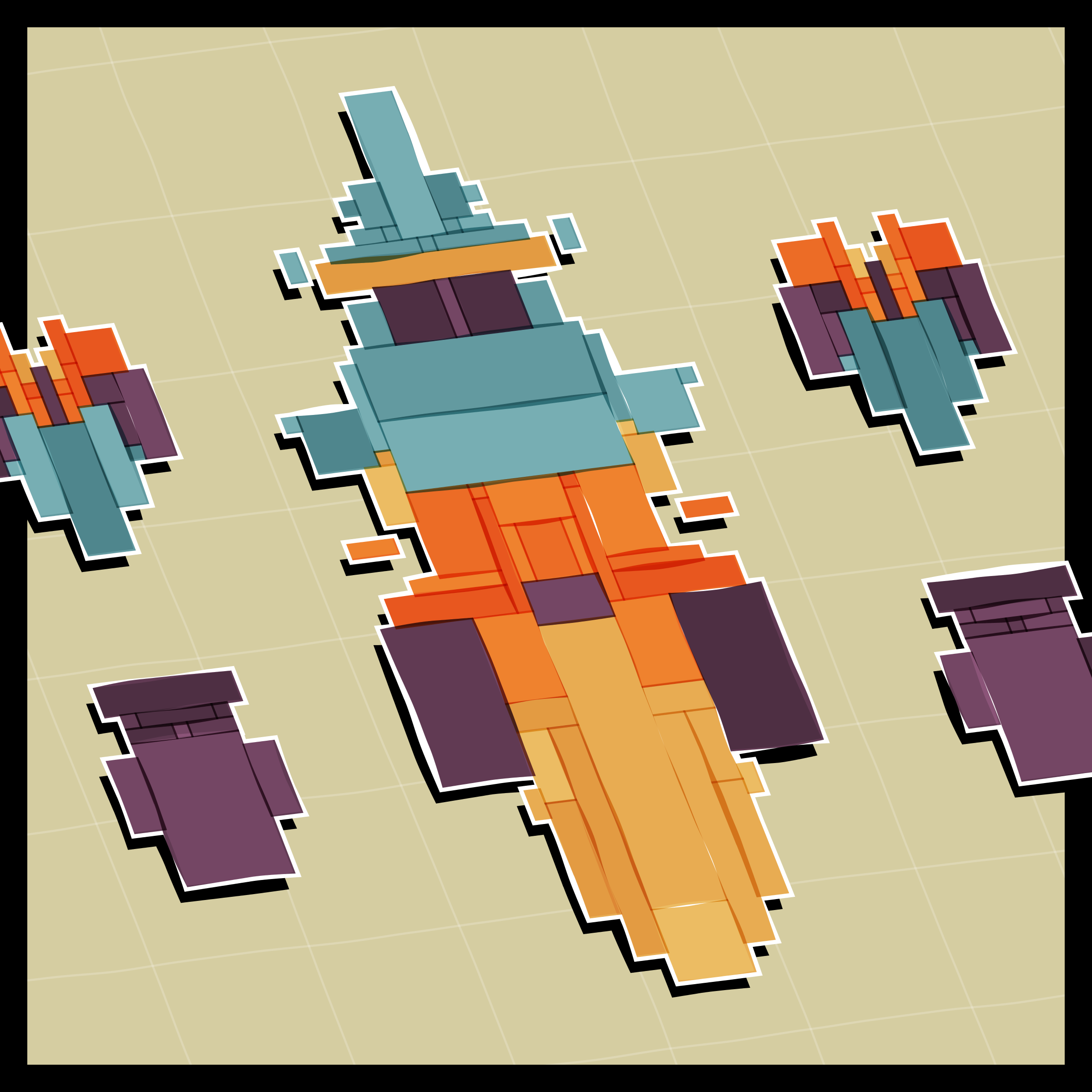 Art Blocks - Art Blocks v2 - Paper Armada #1940 - NFT # 37001940