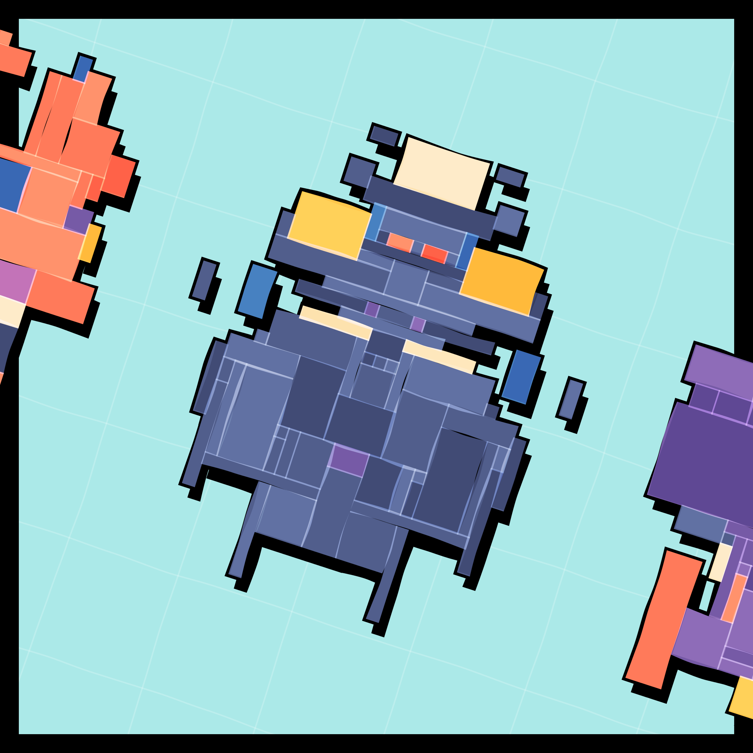 Art Blocks - Art Blocks v2 - Paper Armada #1954 - NFT # 37001954