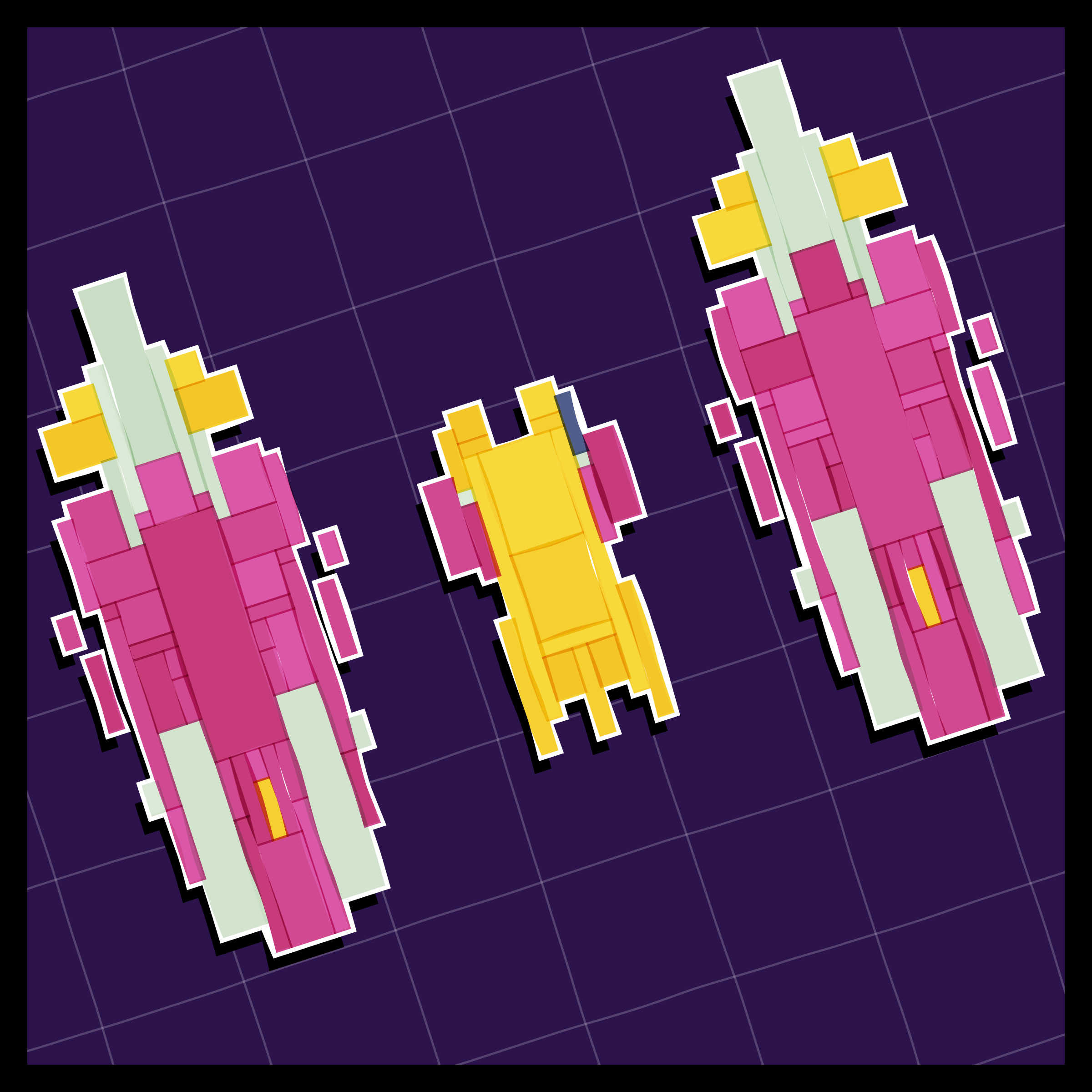 Art Blocks - Art Blocks v2 - Paper Armada #1969 - NFT # 37001969