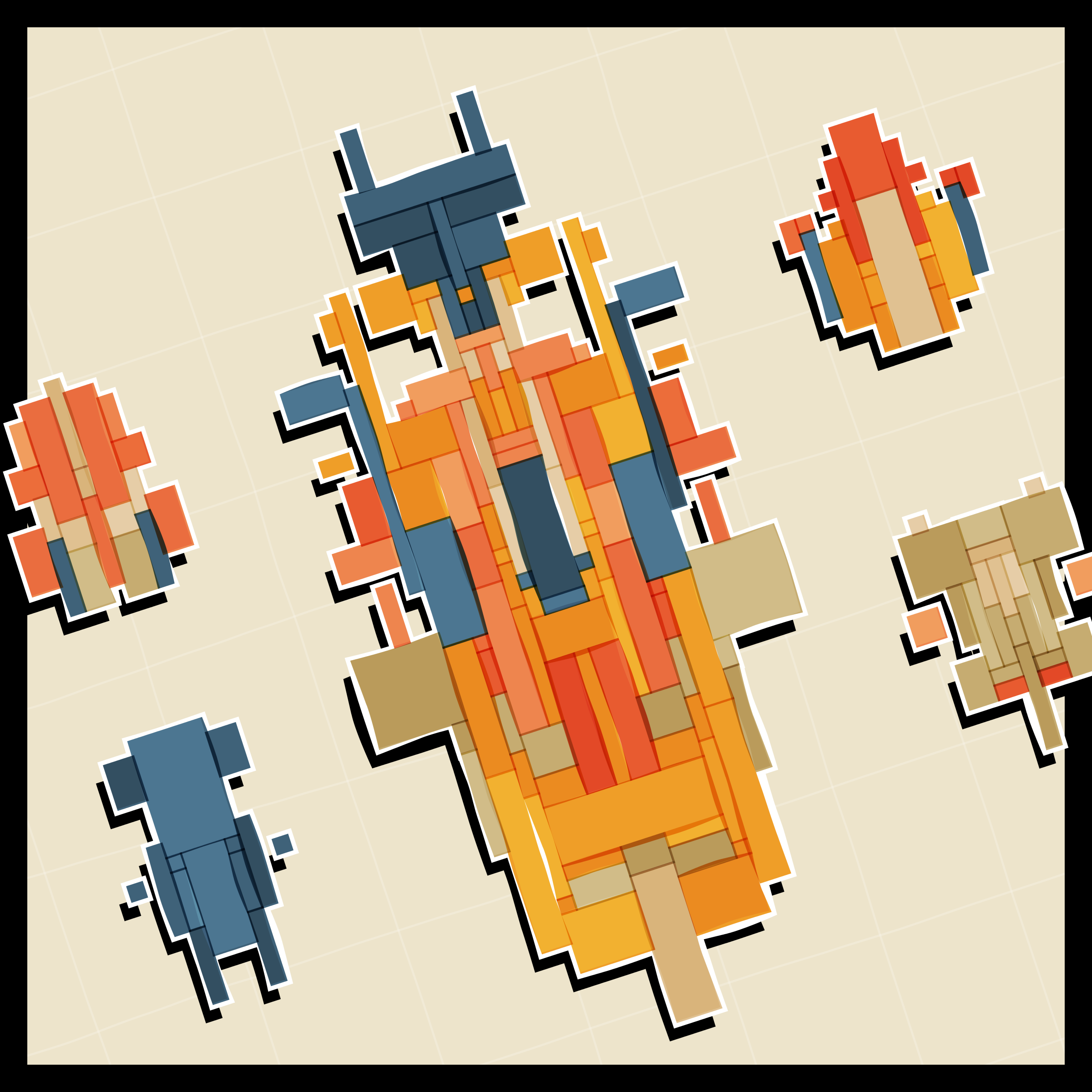 Art Blocks - Art Blocks v2 - Paper Armada #1974 - NFT # 37001974