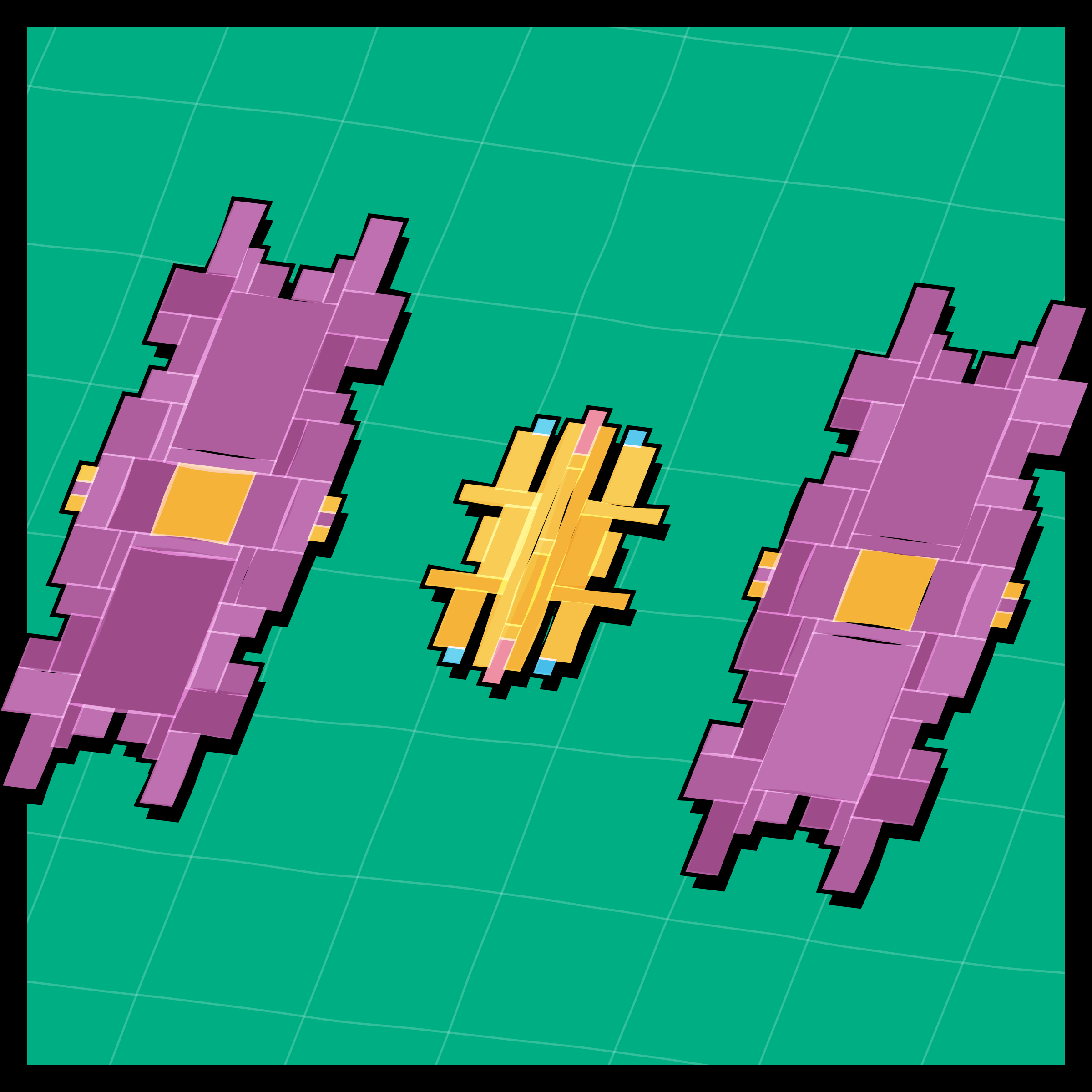 Art Blocks - Art Blocks v2 - Paper Armada #1985 - NFT # 37001985