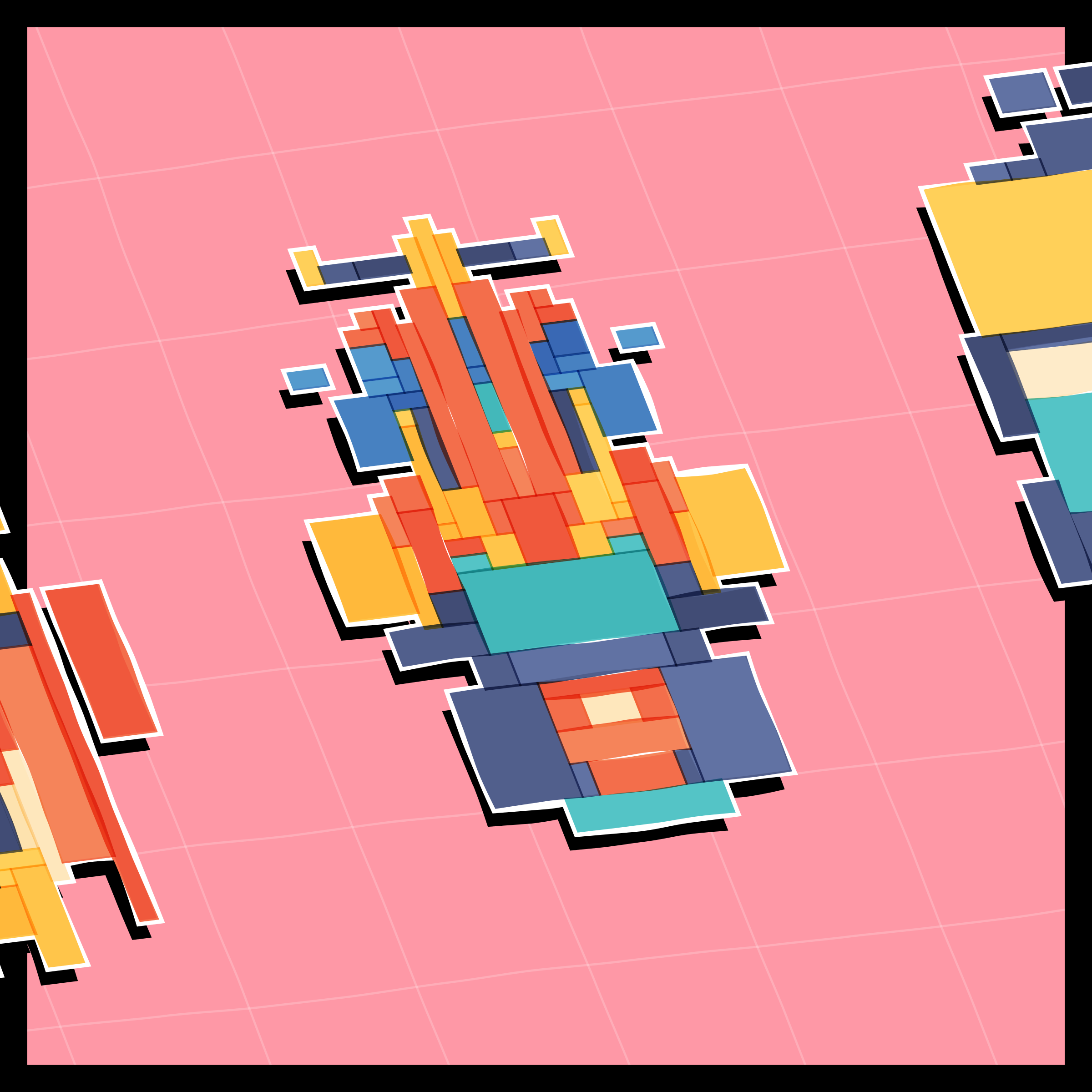 Art Blocks - Art Blocks v2 - Paper Armada #1987 - NFT # 37001987