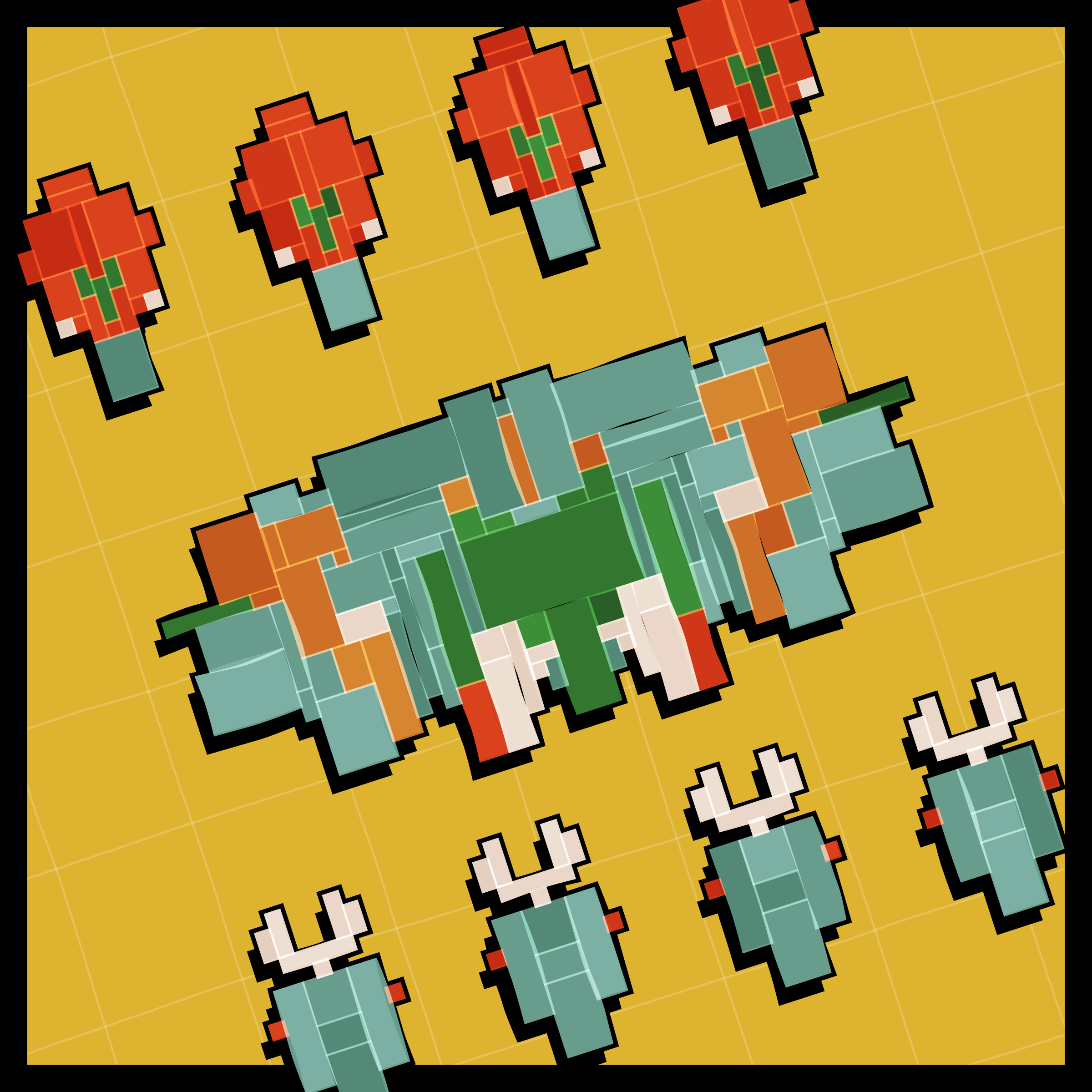 Art Blocks - Art Blocks v2 - Paper Armada #1995 - NFT # 37001995