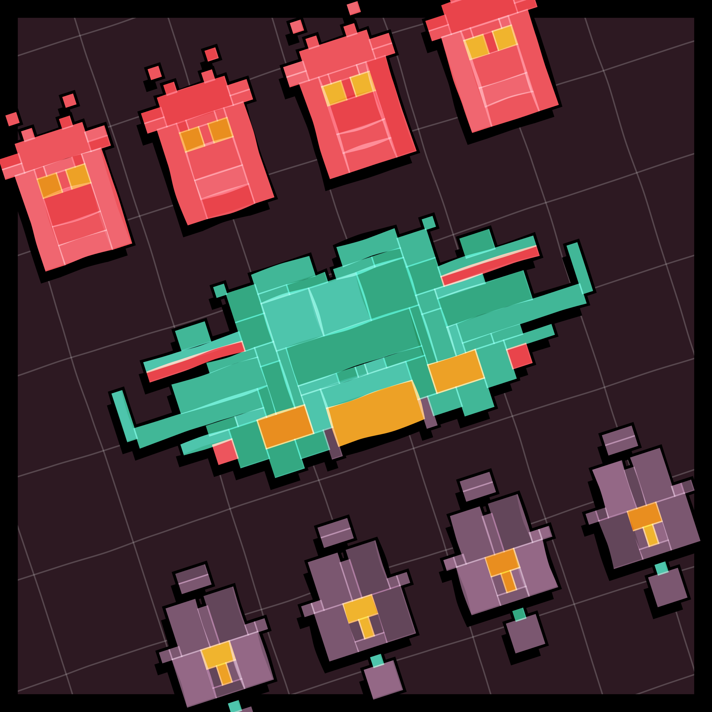 Art Blocks - Art Blocks v2 - Paper Armada #2037 - NFT # 37002037