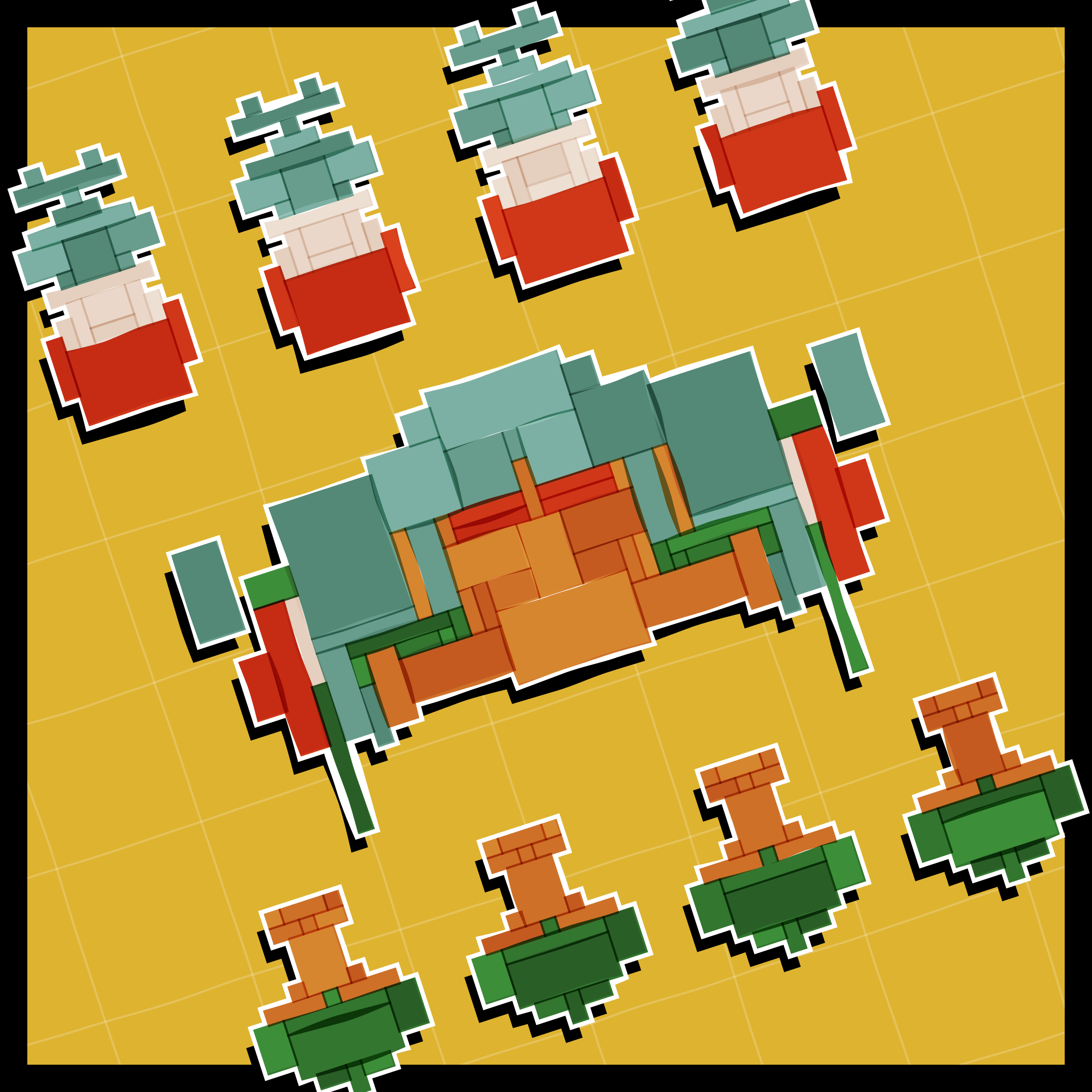 Art Blocks - Art Blocks v2 - Paper Armada #2064 - NFT # 37002064