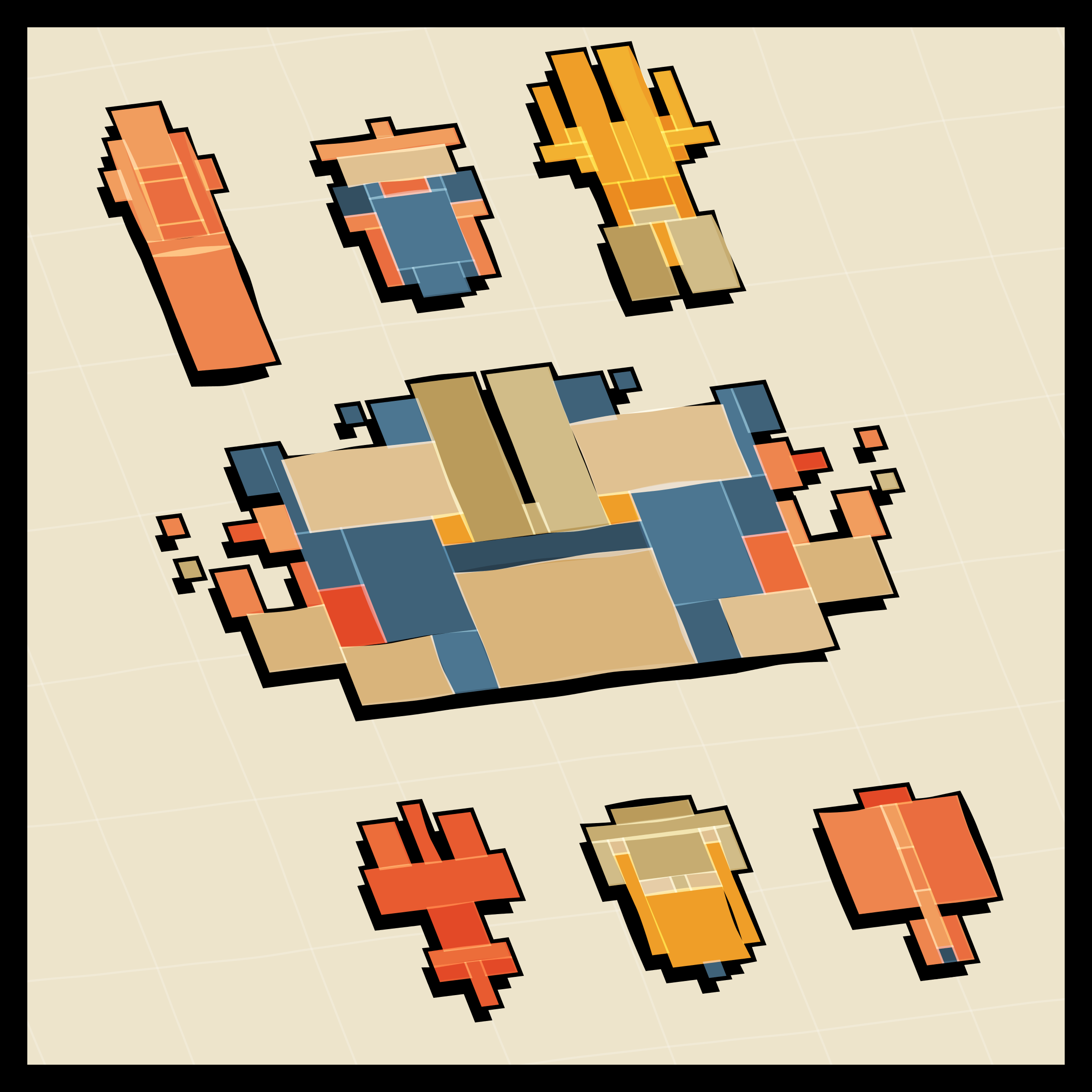 Art Blocks - Art Blocks v2 - Paper Armada #2070 - NFT # 37002070