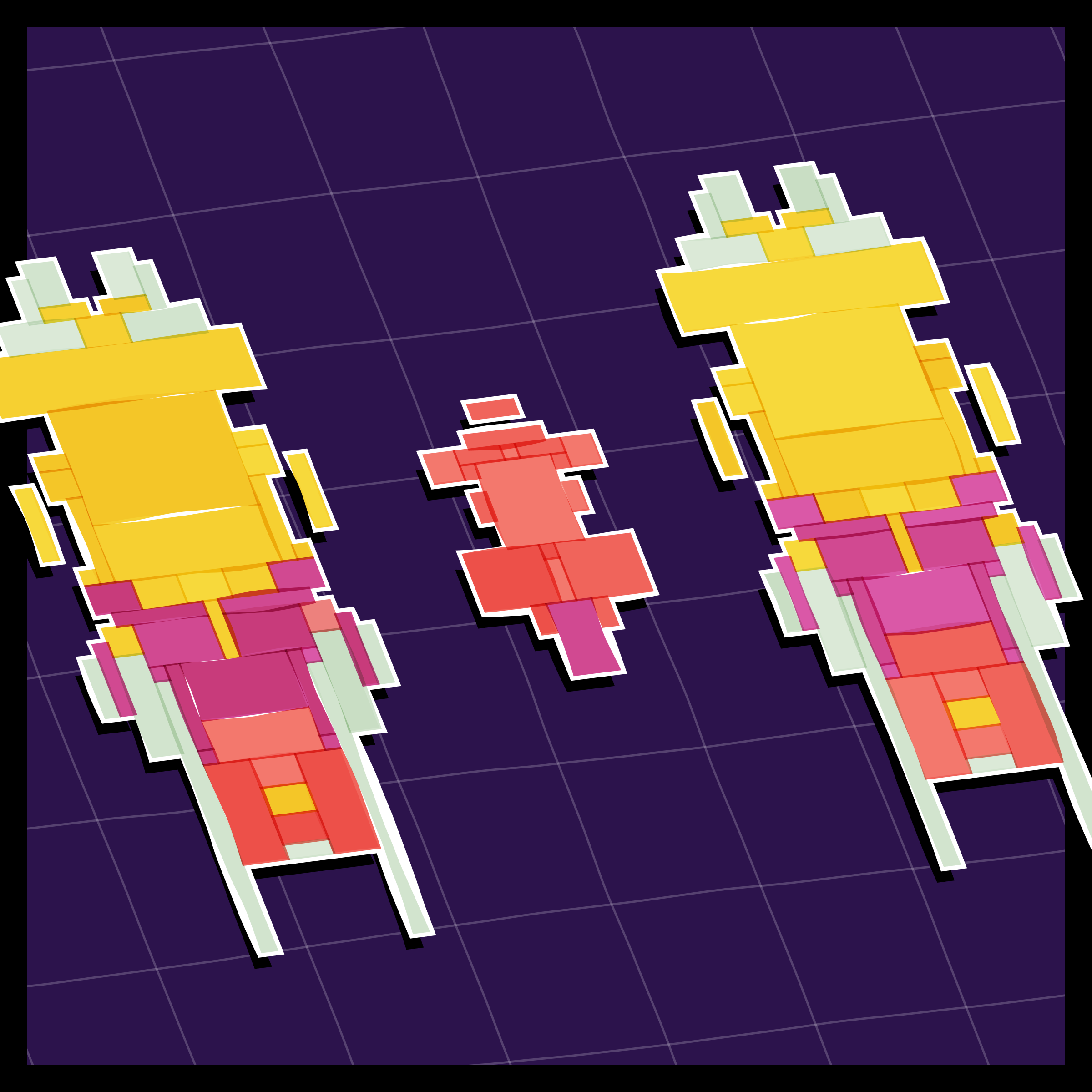 Art Blocks - Art Blocks v2 - Paper Armada #2071 - NFT # 37002071