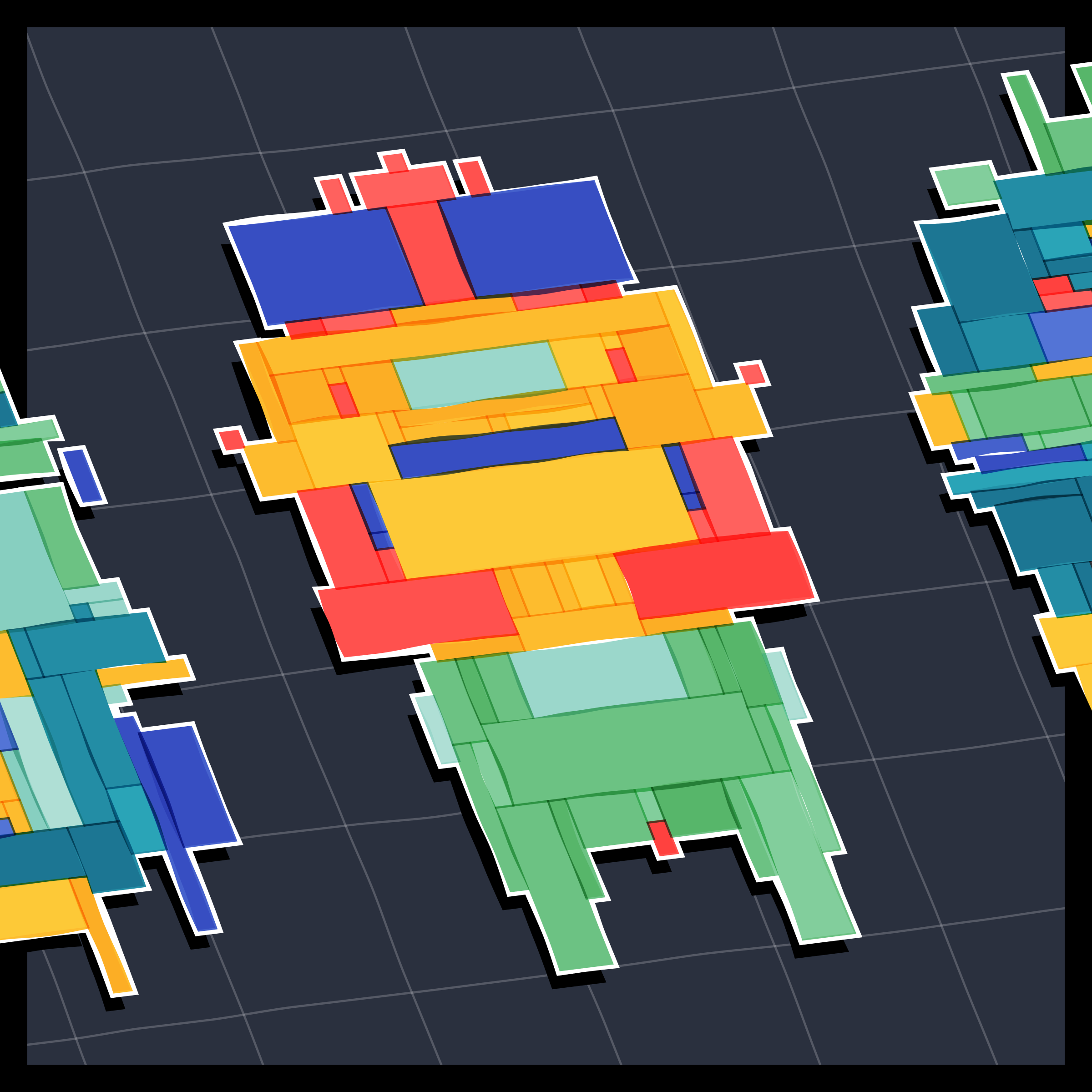 Art Blocks - Art Blocks v2 - Paper Armada #2083 - NFT # 37002083