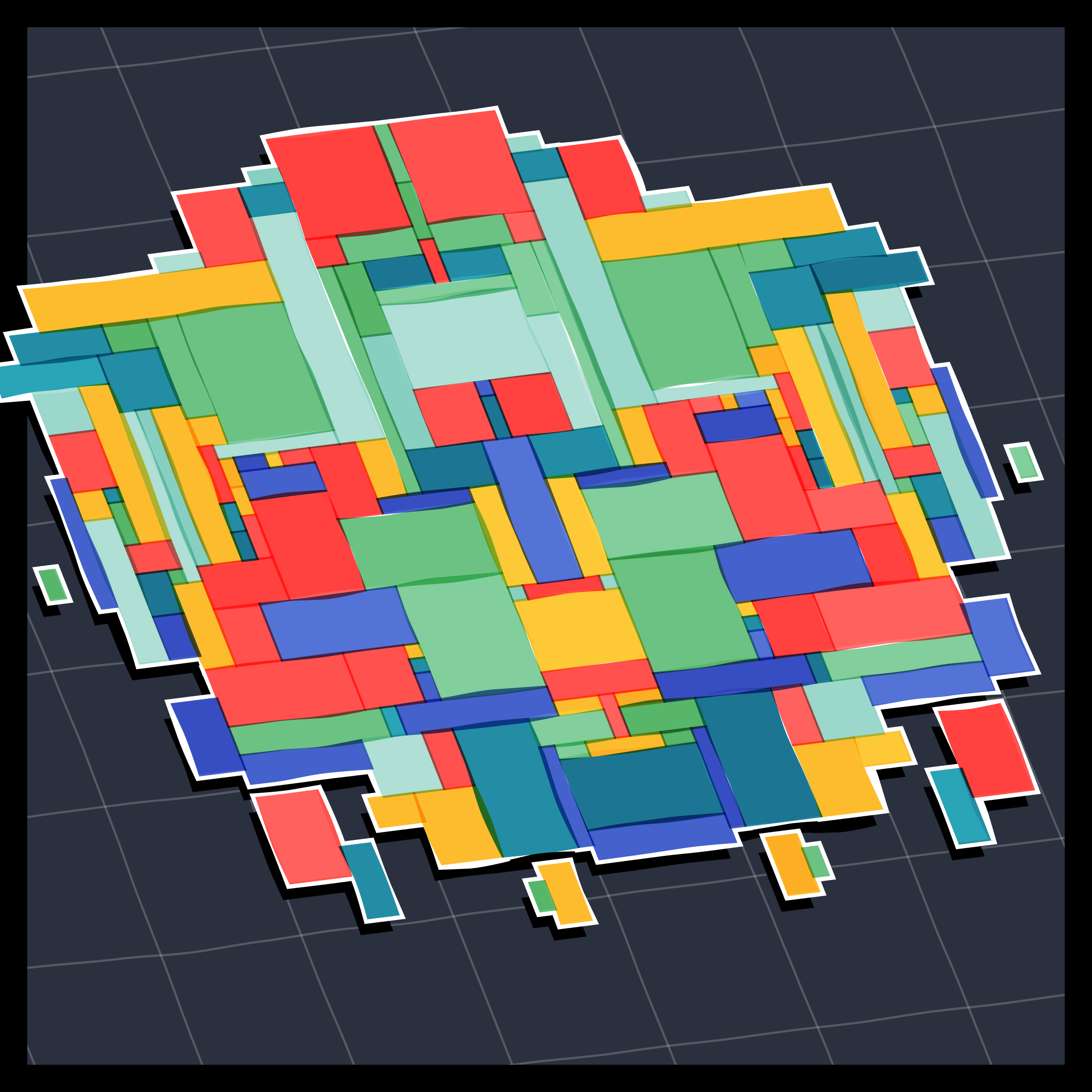 Art Blocks - Art Blocks v2 - Paper Armada #2090 - NFT # 37002090