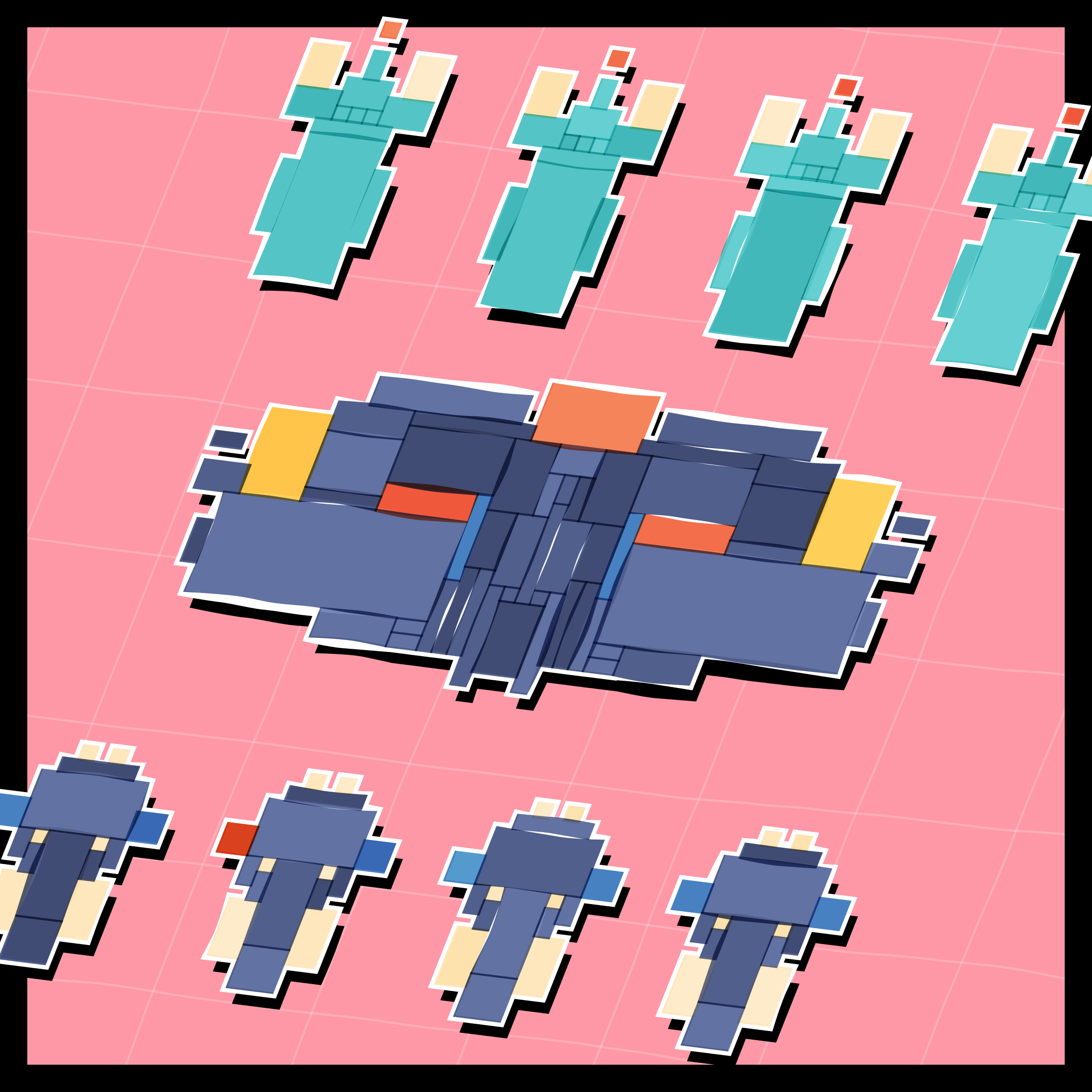 Art Blocks - Art Blocks v2 - Paper Armada #2115 - NFT # 37002115