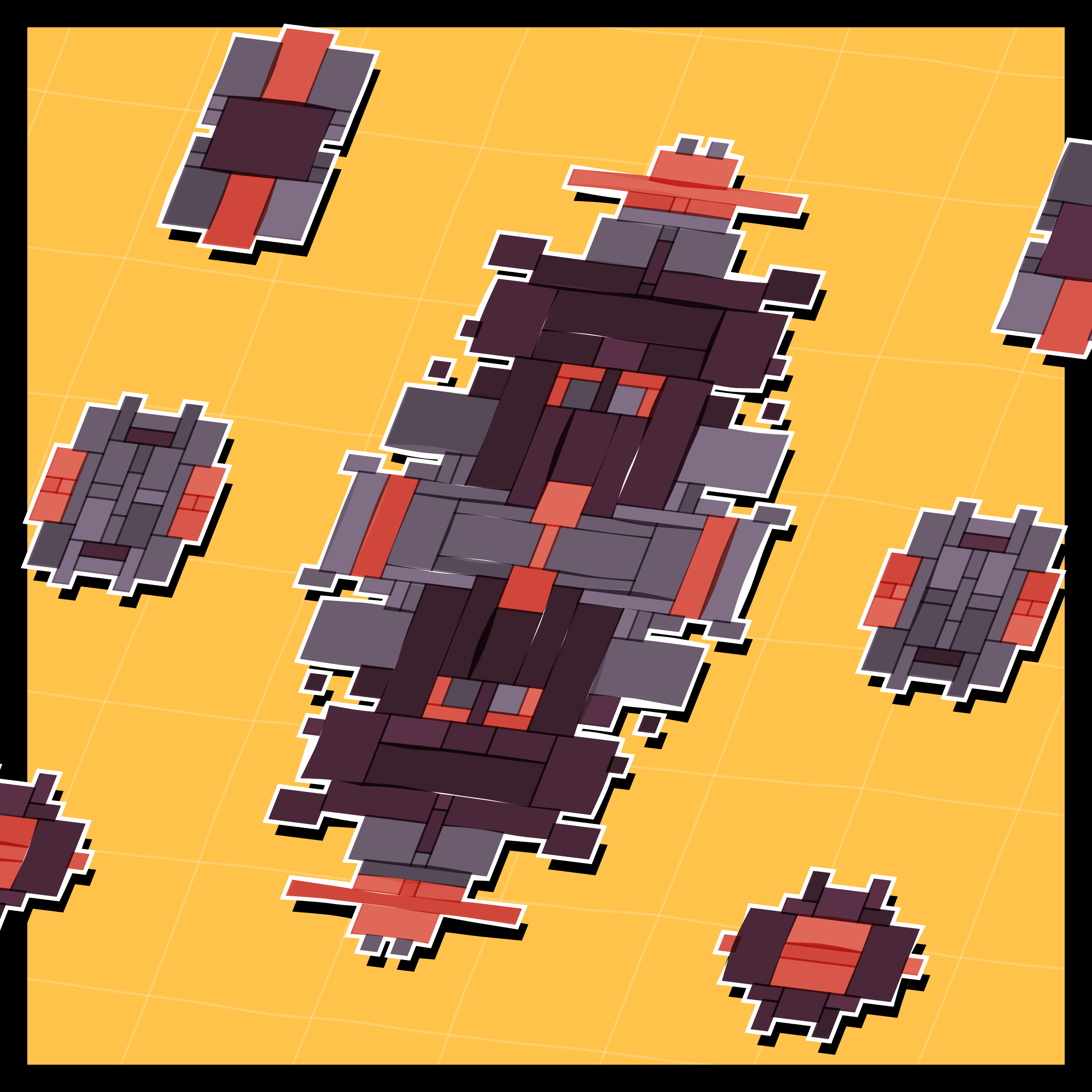 Art Blocks - Art Blocks v2 - Paper Armada #2121 - NFT # 37002121