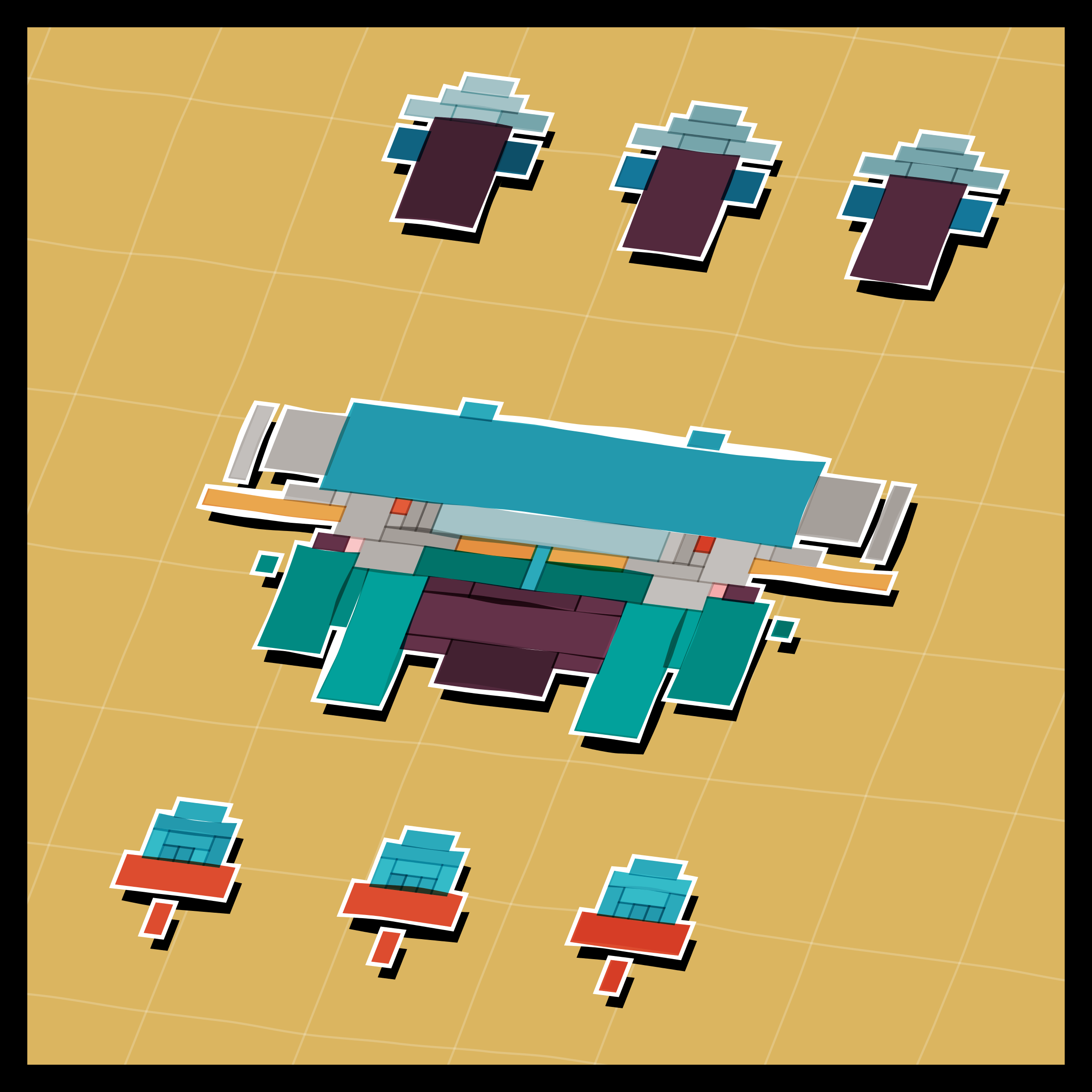 Art Blocks - Art Blocks v2 - Paper Armada #2123 - NFT # 37002123