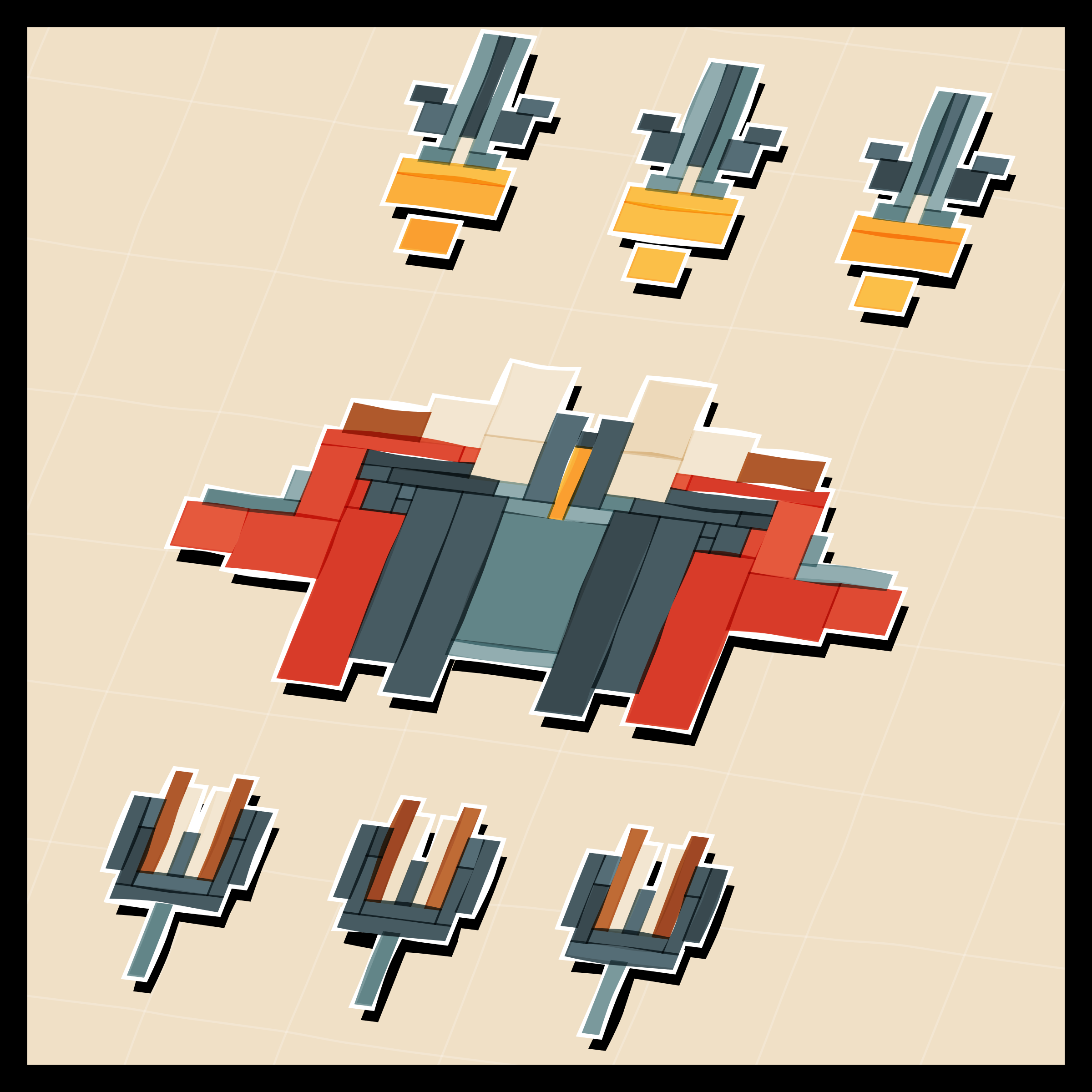 Art Blocks - Art Blocks v2 - Paper Armada #2131 - NFT # 37002131