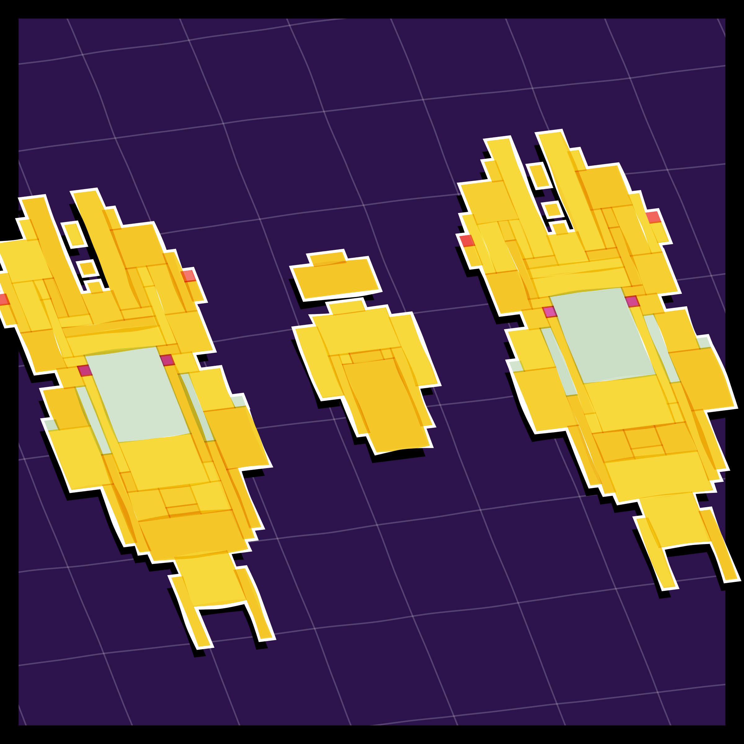 Art Blocks - Art Blocks v2 - Paper Armada #2137 - NFT # 37002137