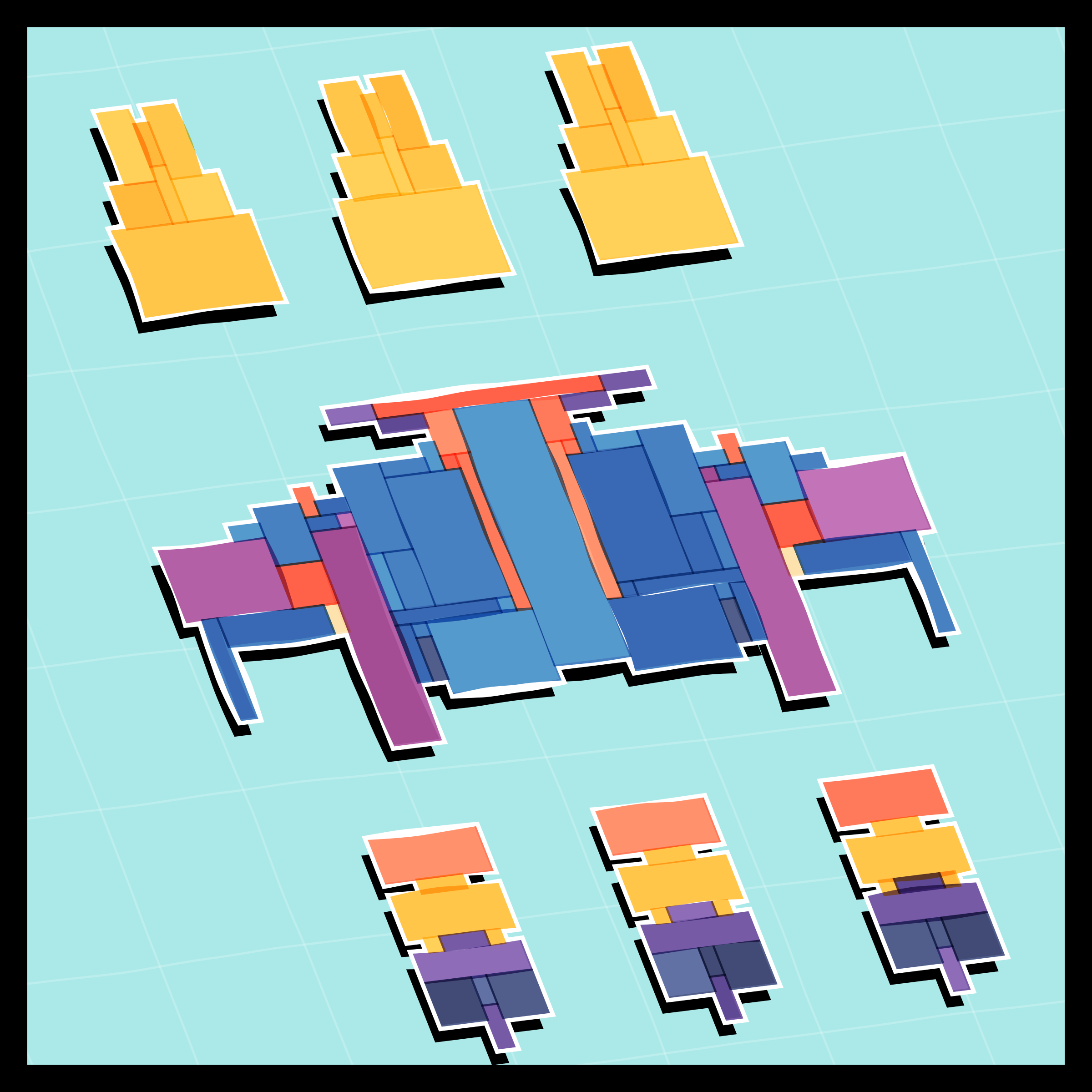 Art Blocks - Art Blocks v2 - Paper Armada #2138 - NFT # 37002138