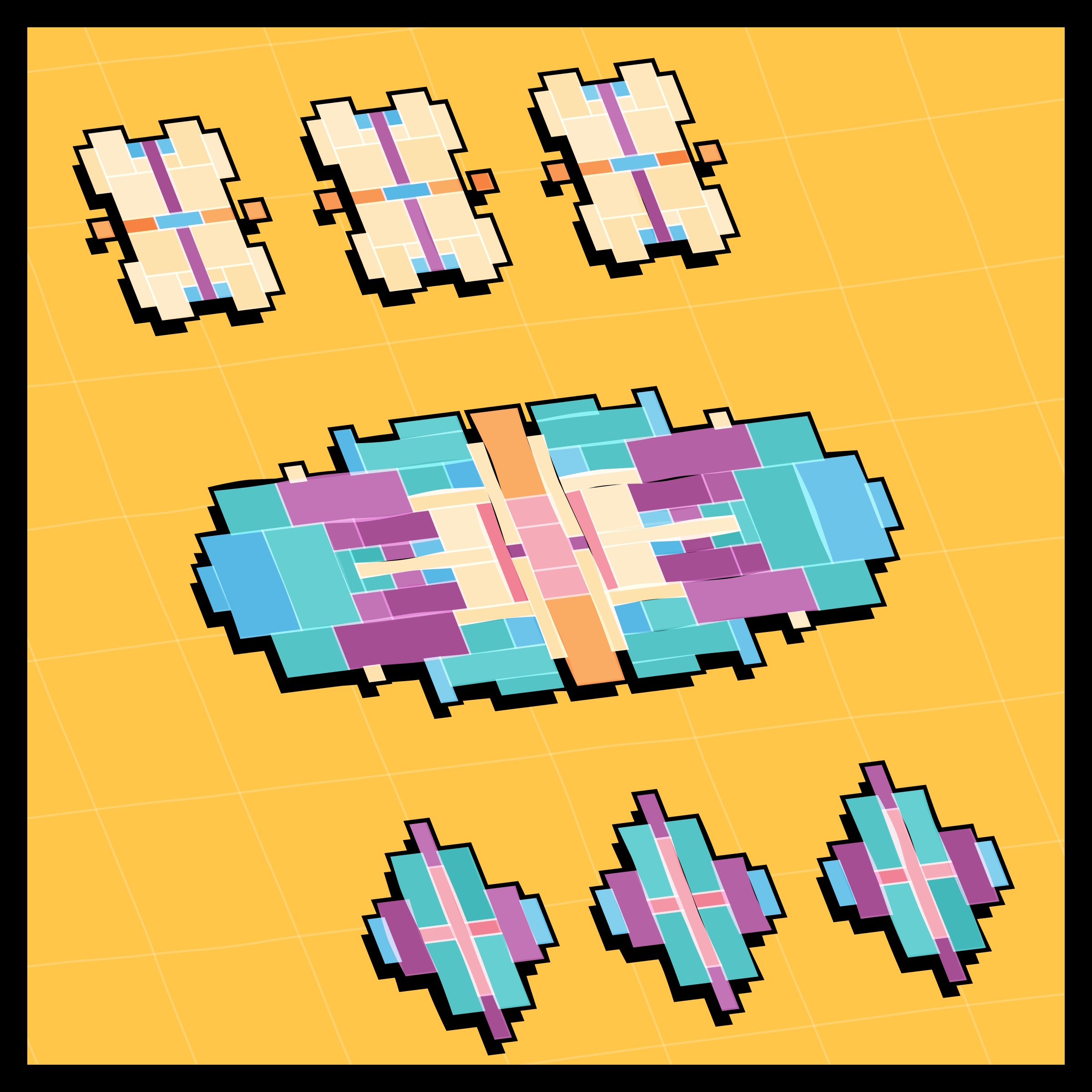 Art Blocks - Art Blocks v2 - Paper Armada #2151 - NFT # 37002151