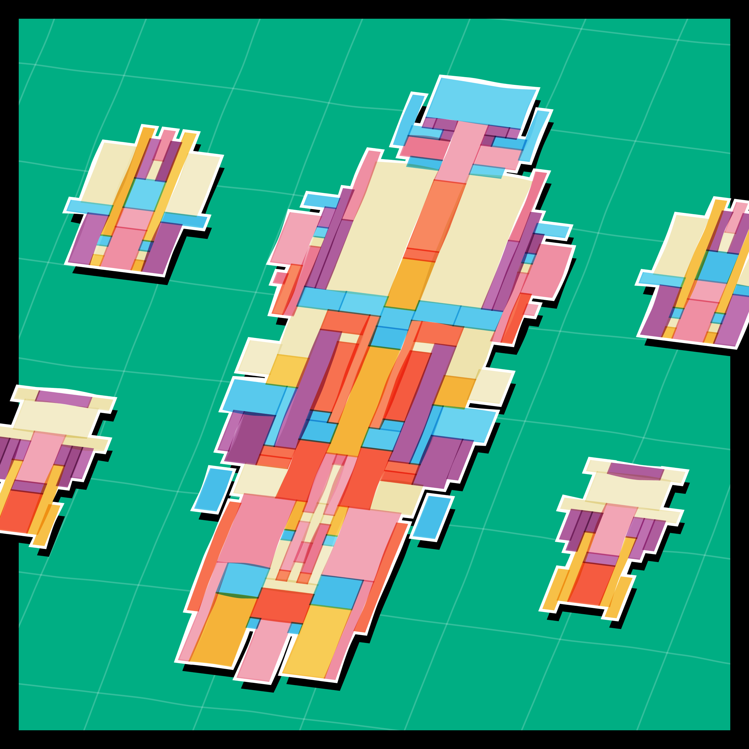 Art Blocks - Art Blocks v2 - Paper Armada #2156 - NFT # 37002156