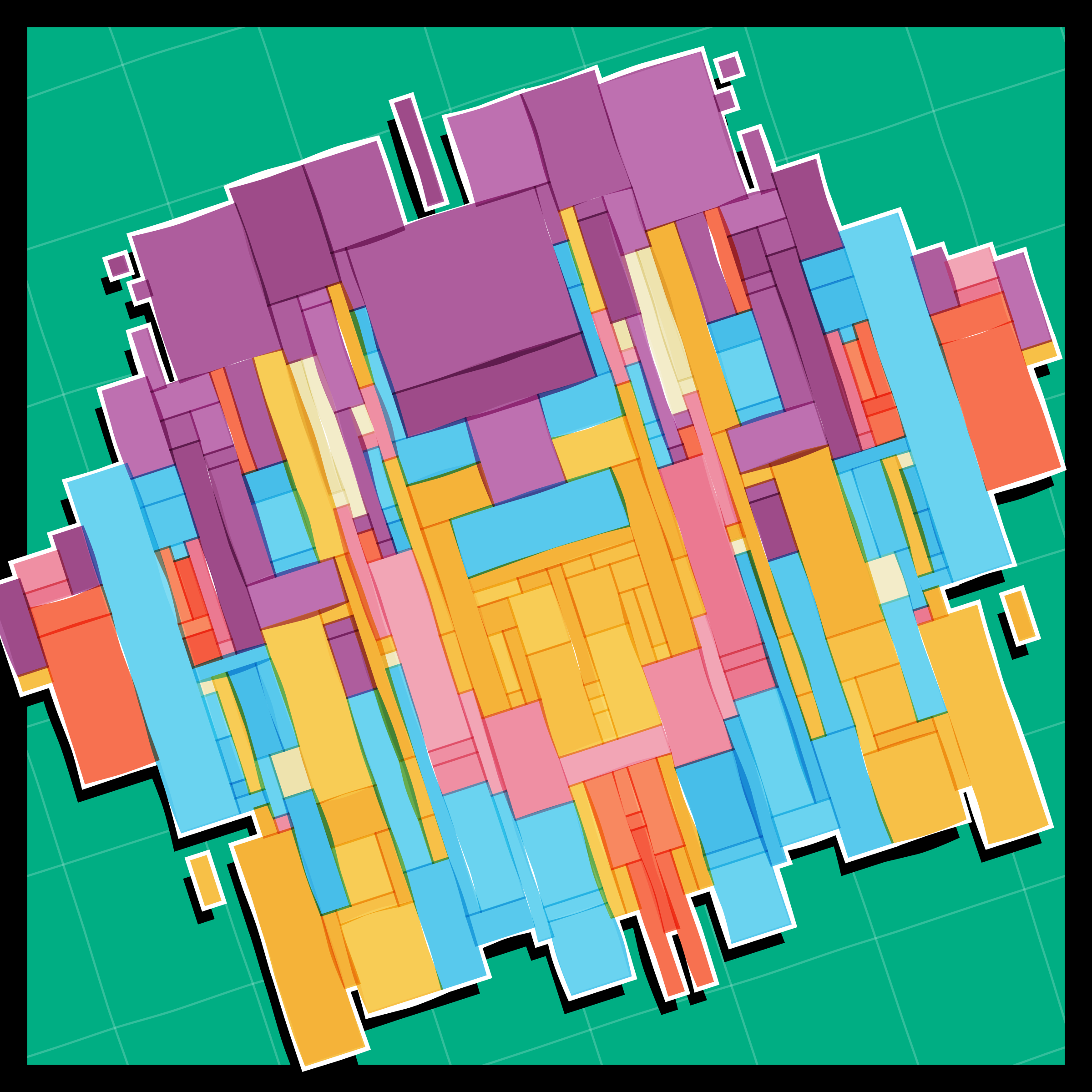 Art Blocks - Art Blocks v2 - Paper Armada #2164 - NFT # 37002164