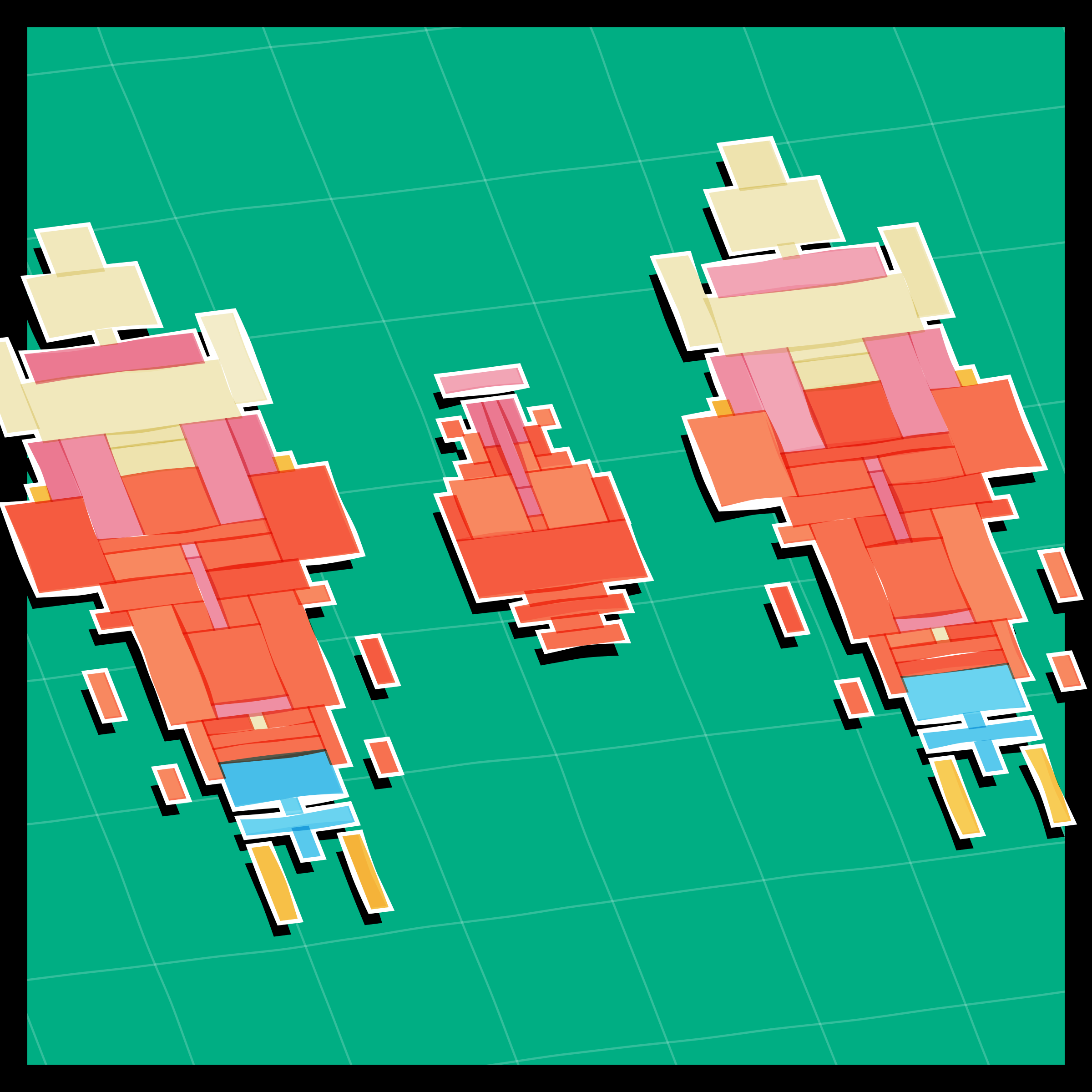 Art Blocks - Art Blocks v2 - Paper Armada #2188 - NFT # 37002188