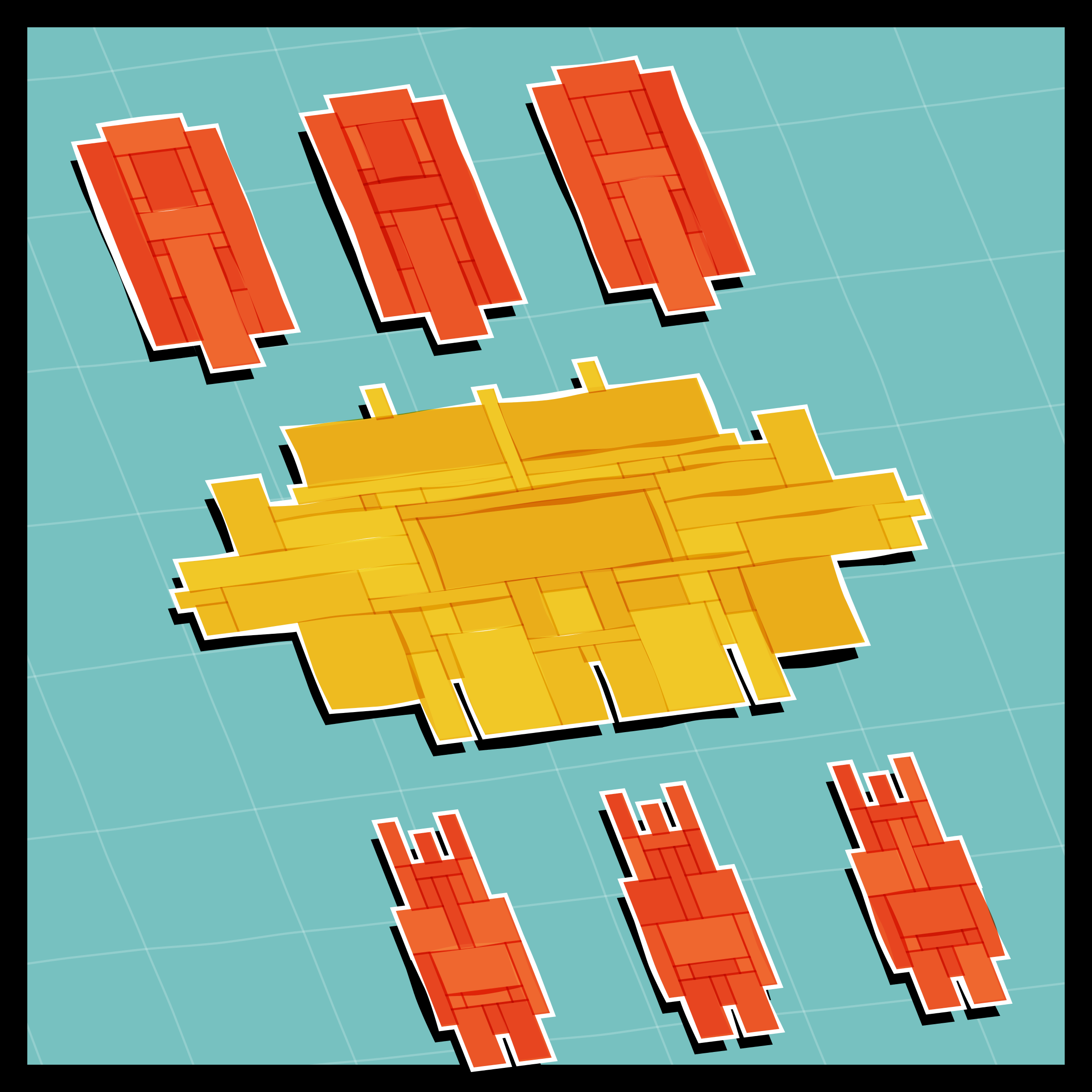 Art Blocks - Art Blocks v2 - Paper Armada #2189 - NFT # 37002189