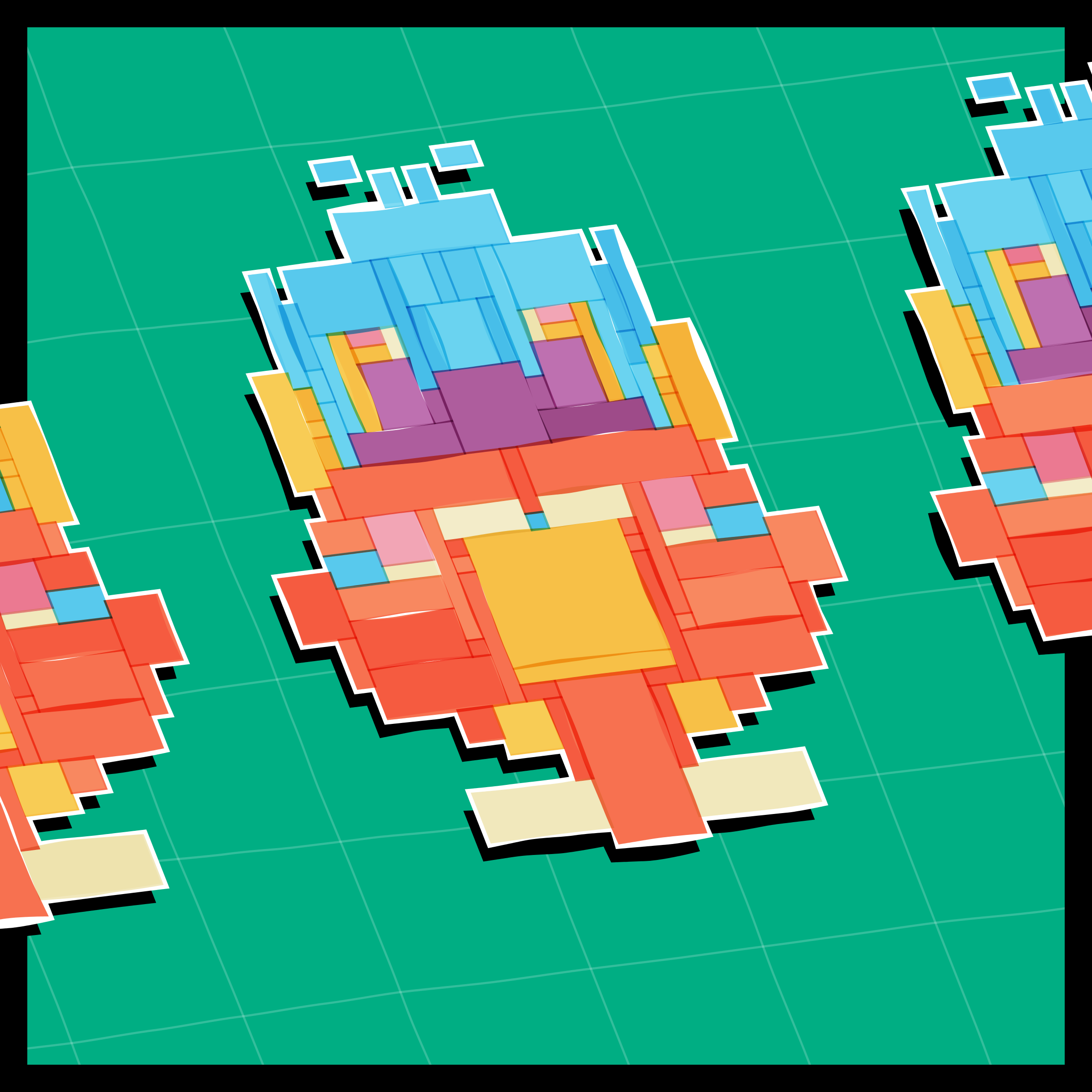 Art Blocks - Art Blocks v2 - Paper Armada #2207 - NFT # 37002207