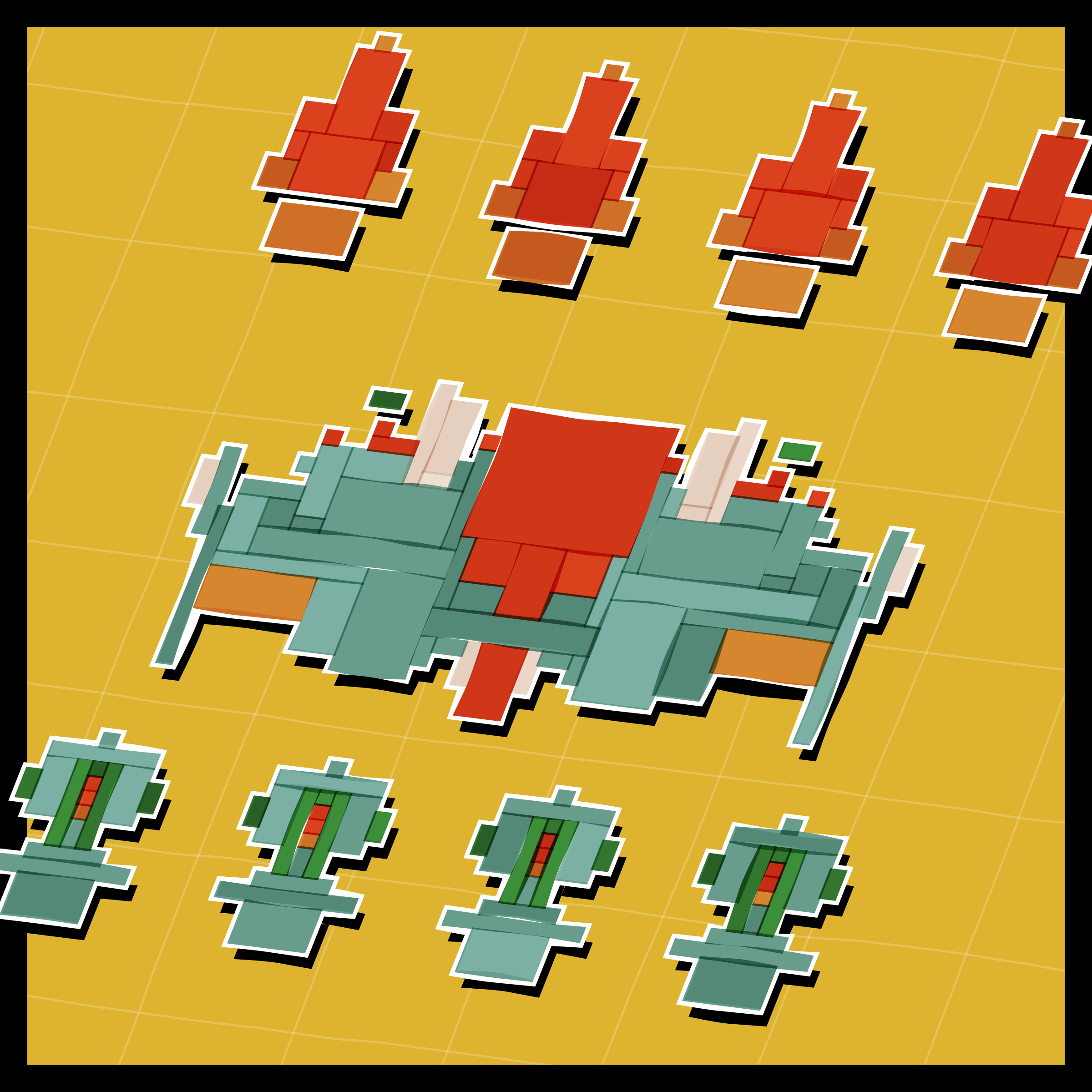 Art Blocks - Art Blocks v2 - Paper Armada #2224 - NFT # 37002224