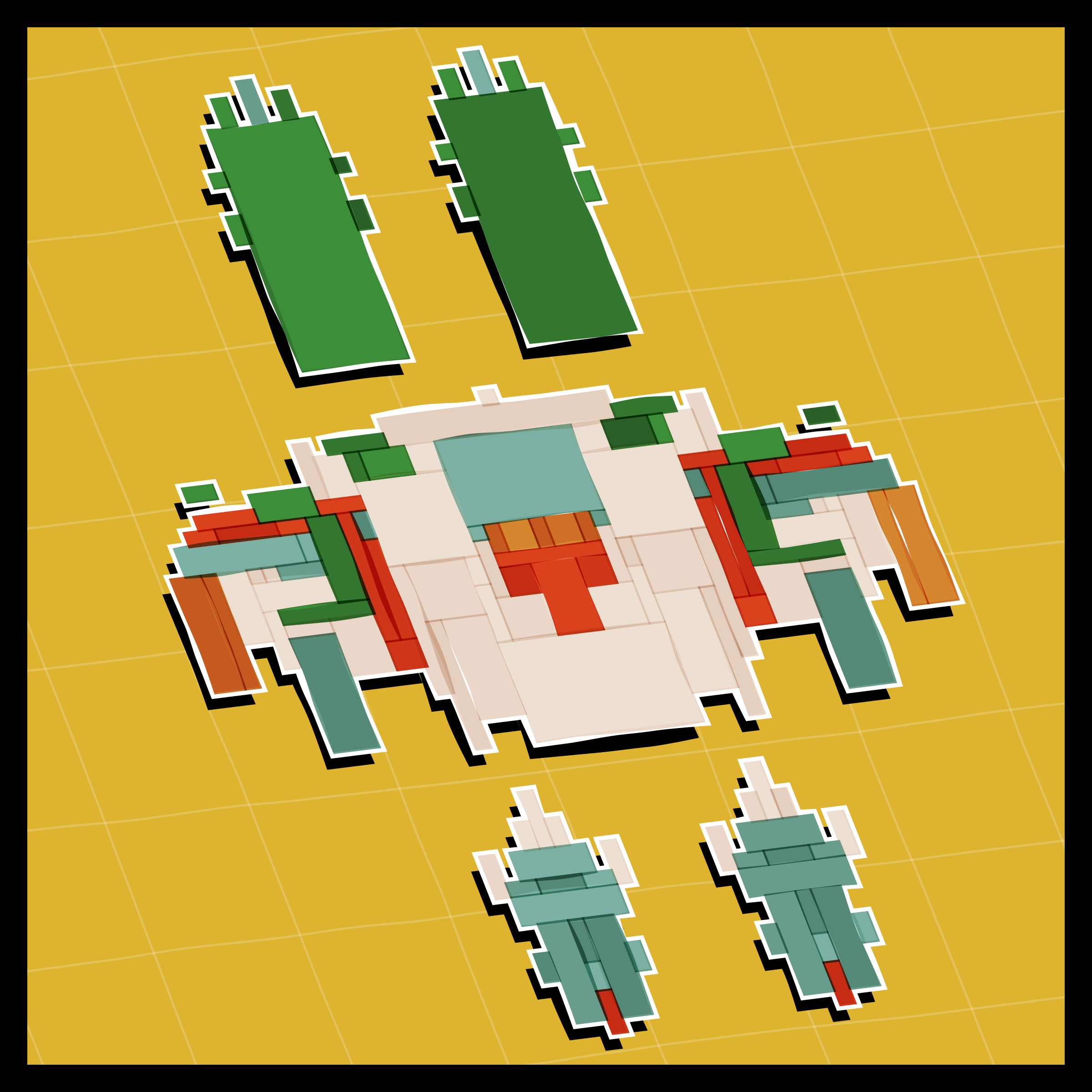 Art Blocks - Art Blocks v2 - Paper Armada #2251 - NFT # 37002251