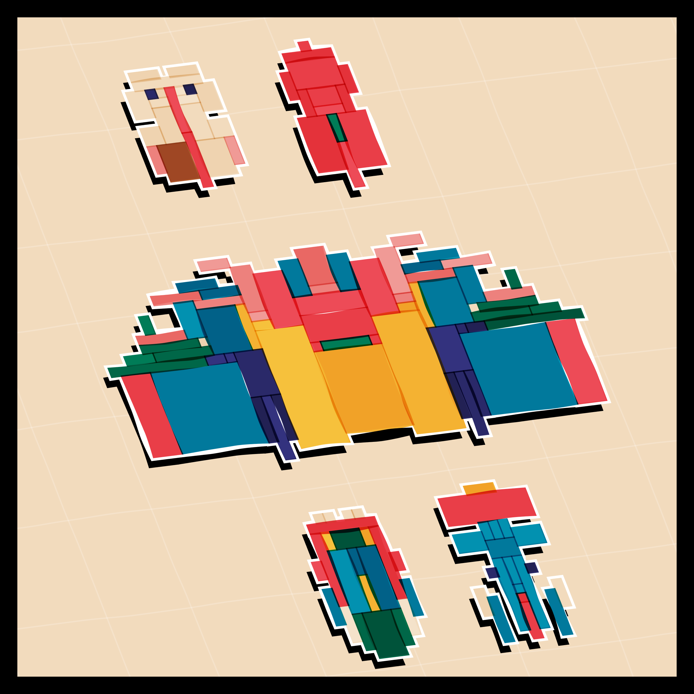 Art Blocks - Art Blocks v2 - Paper Armada #2276 - NFT # 37002276