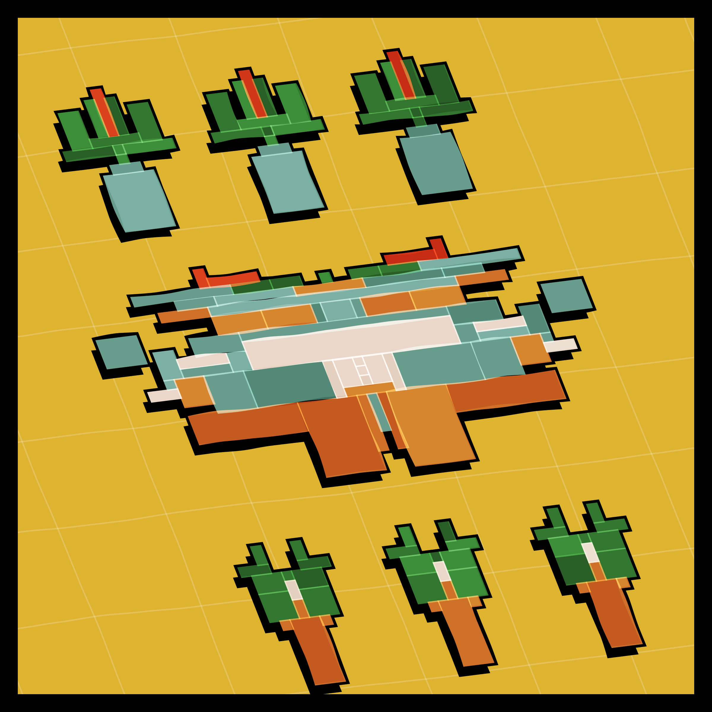 Art Blocks - Art Blocks v2 - Paper Armada #2288 - NFT # 37002288