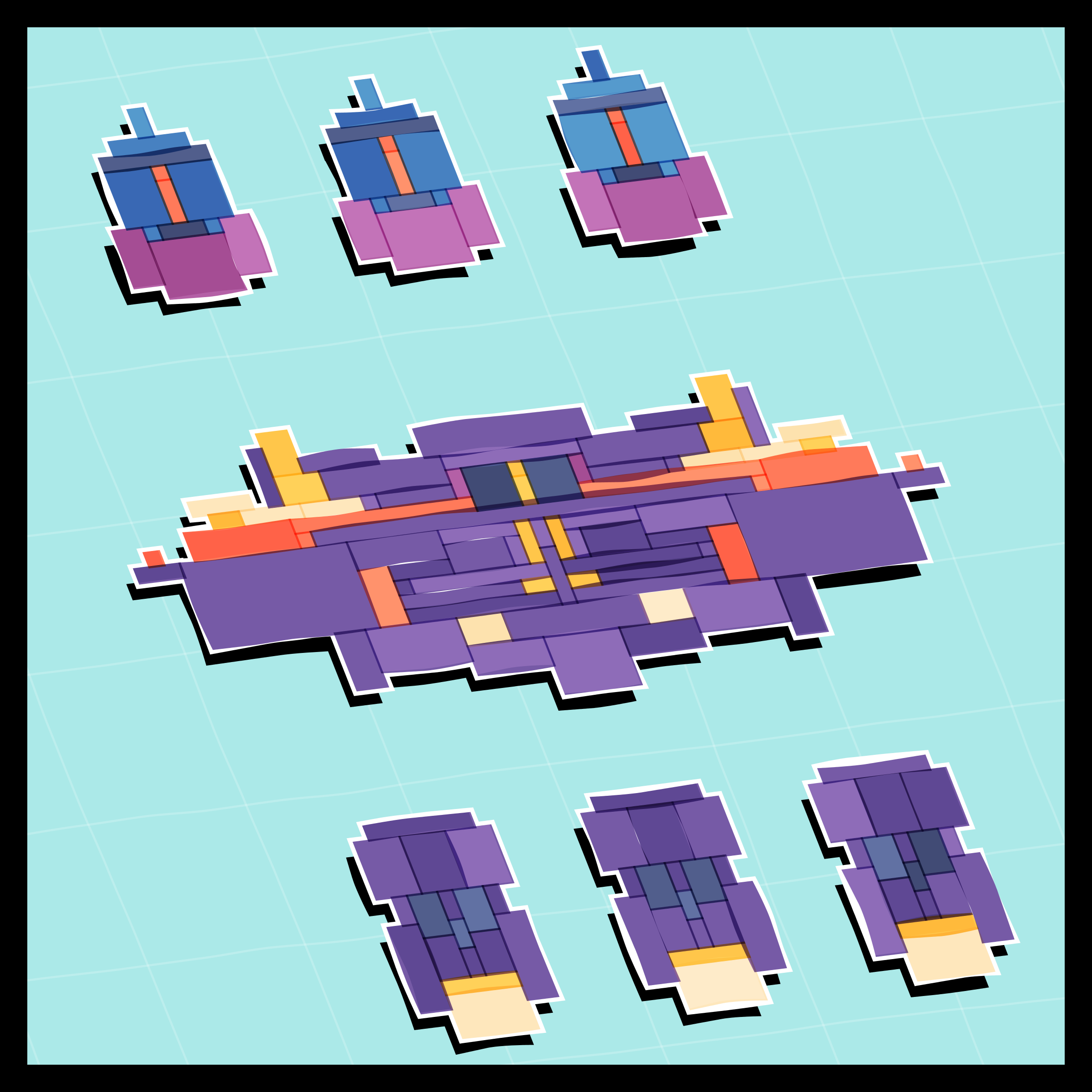 Art Blocks - Art Blocks v2 - Paper Armada #2289 - NFT # 37002289