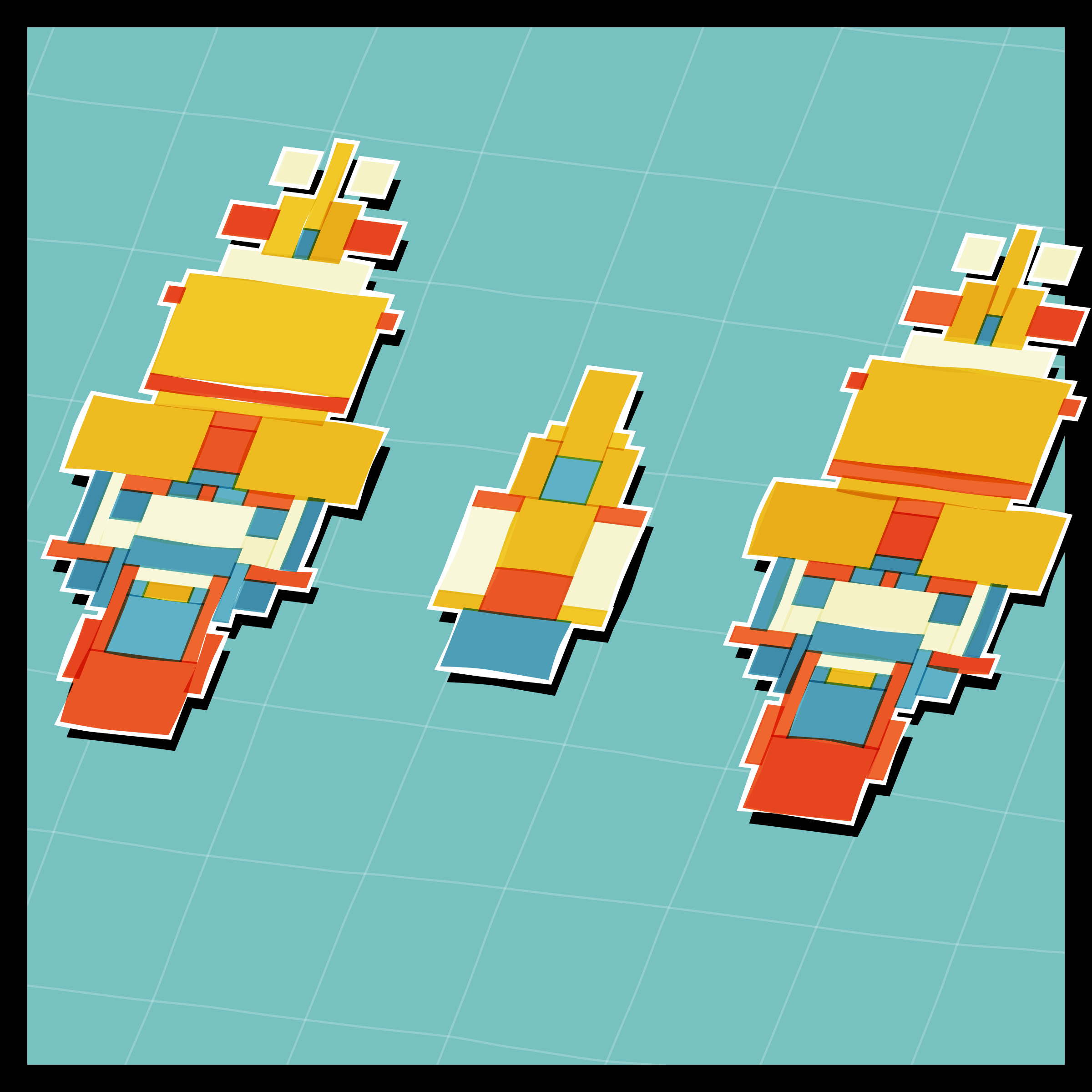 Art Blocks - Art Blocks v2 - Paper Armada #2307 - NFT # 37002307