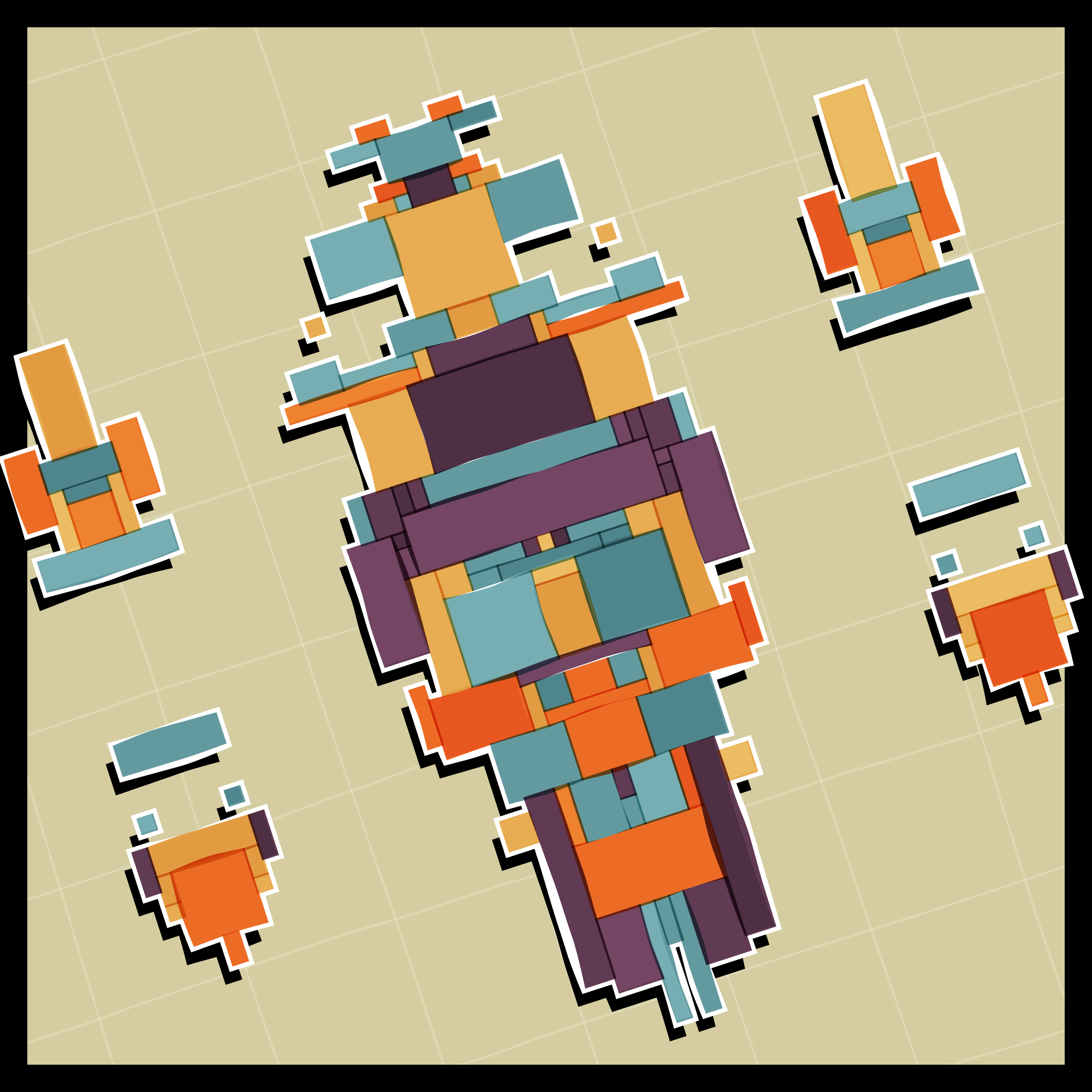 Art Blocks - Art Blocks v2 - Paper Armada #2350 - NFT # 37002350