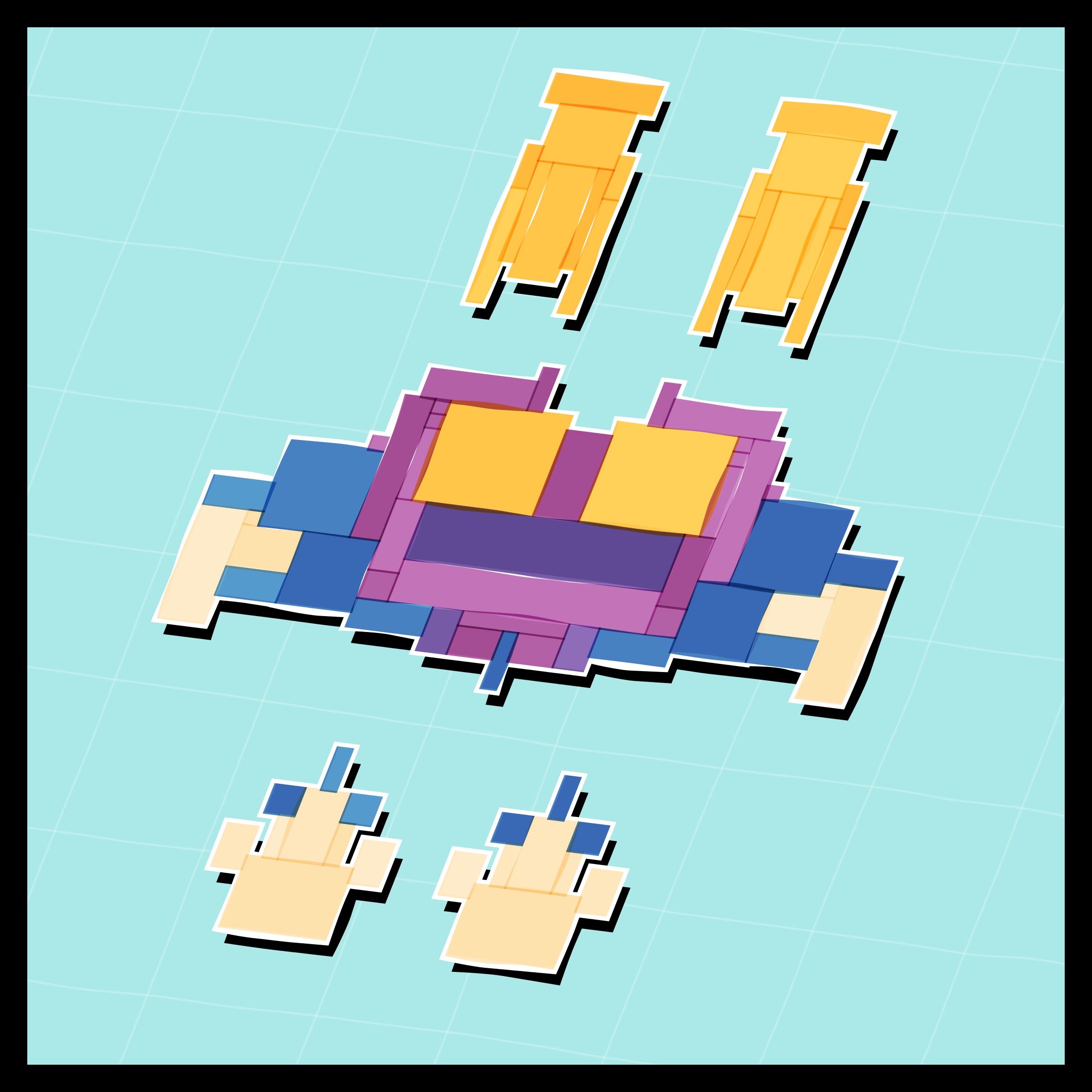 Art Blocks - Art Blocks v2 - Paper Armada #2363 - NFT # 37002363