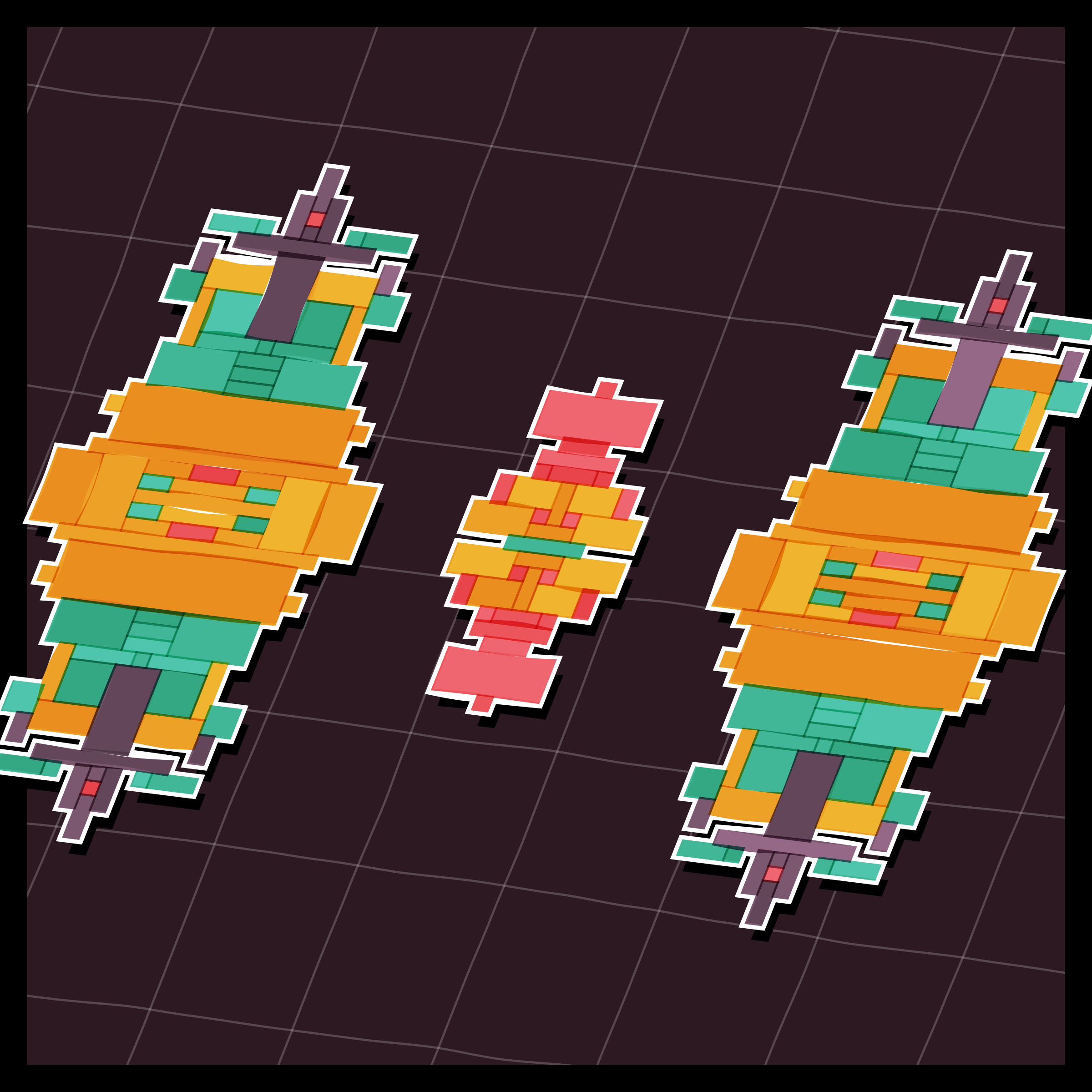 Art Blocks - Art Blocks v2 - Paper Armada #2371 - NFT # 37002371