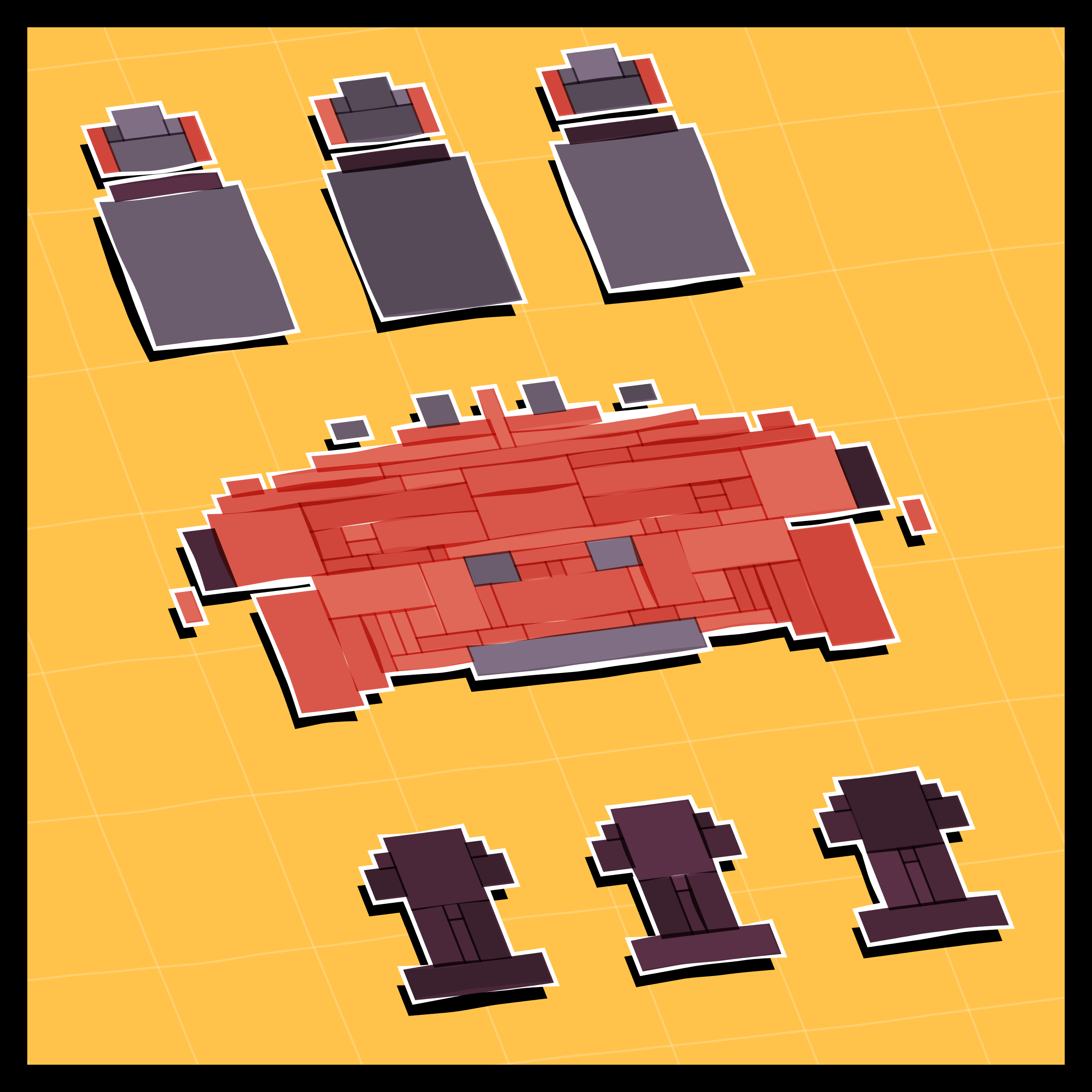 Art Blocks - Art Blocks v2 - Paper Armada #2376 - NFT # 37002376