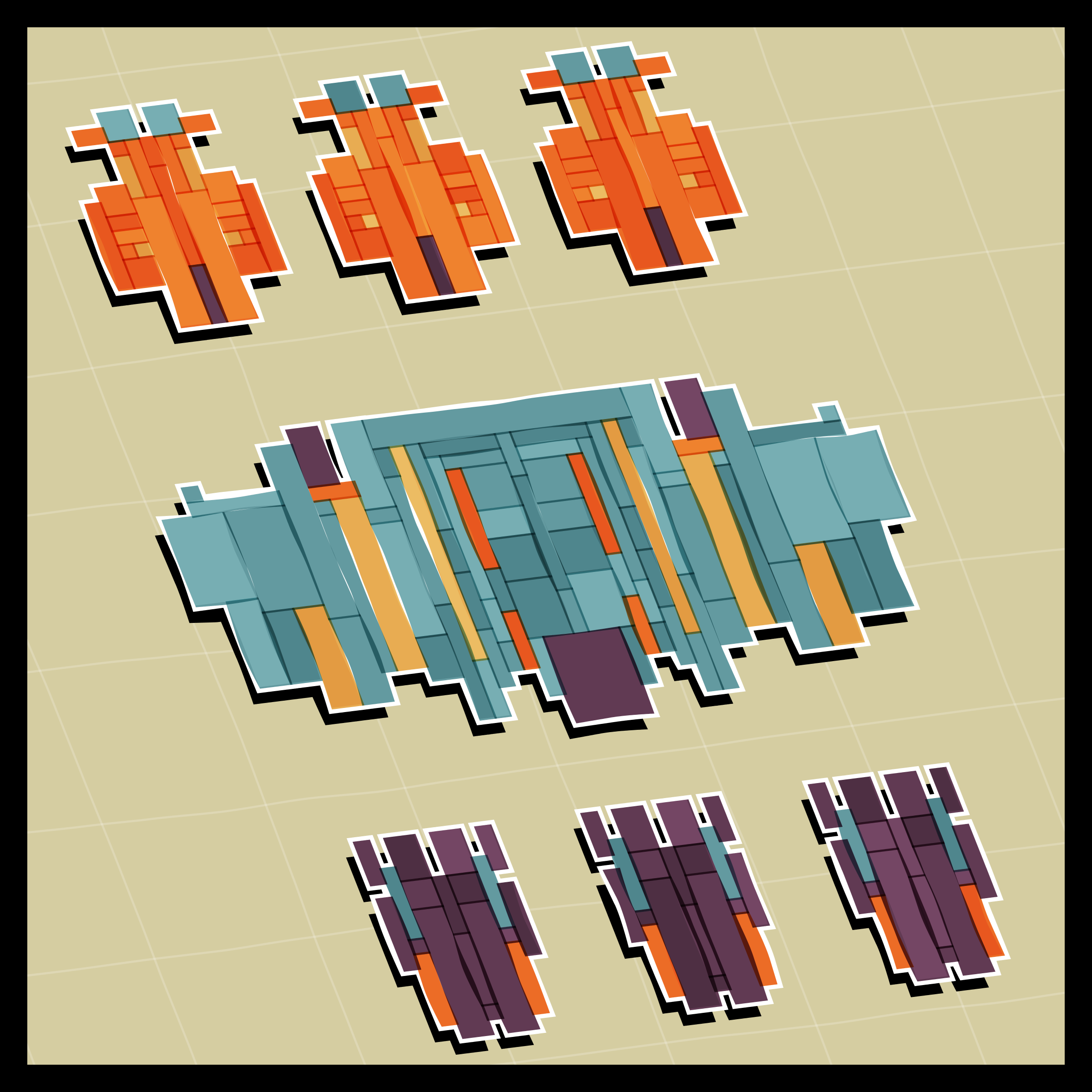 Art Blocks - Art Blocks v2 - Paper Armada #2379 - NFT # 37002379