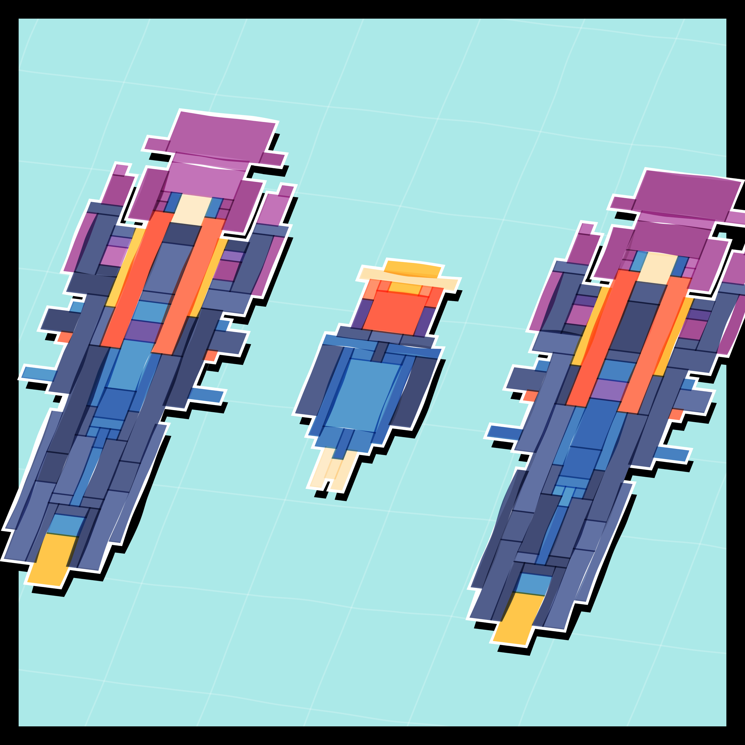 Art Blocks - Art Blocks v2 - Paper Armada #2380 - NFT # 37002380