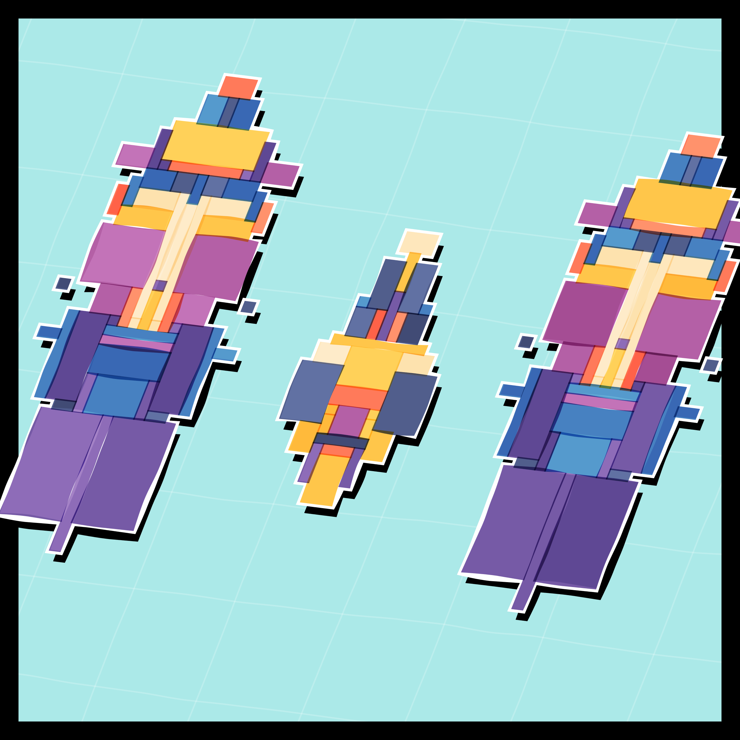 Art Blocks - Art Blocks v2 - Paper Armada #2389 - NFT # 37002389