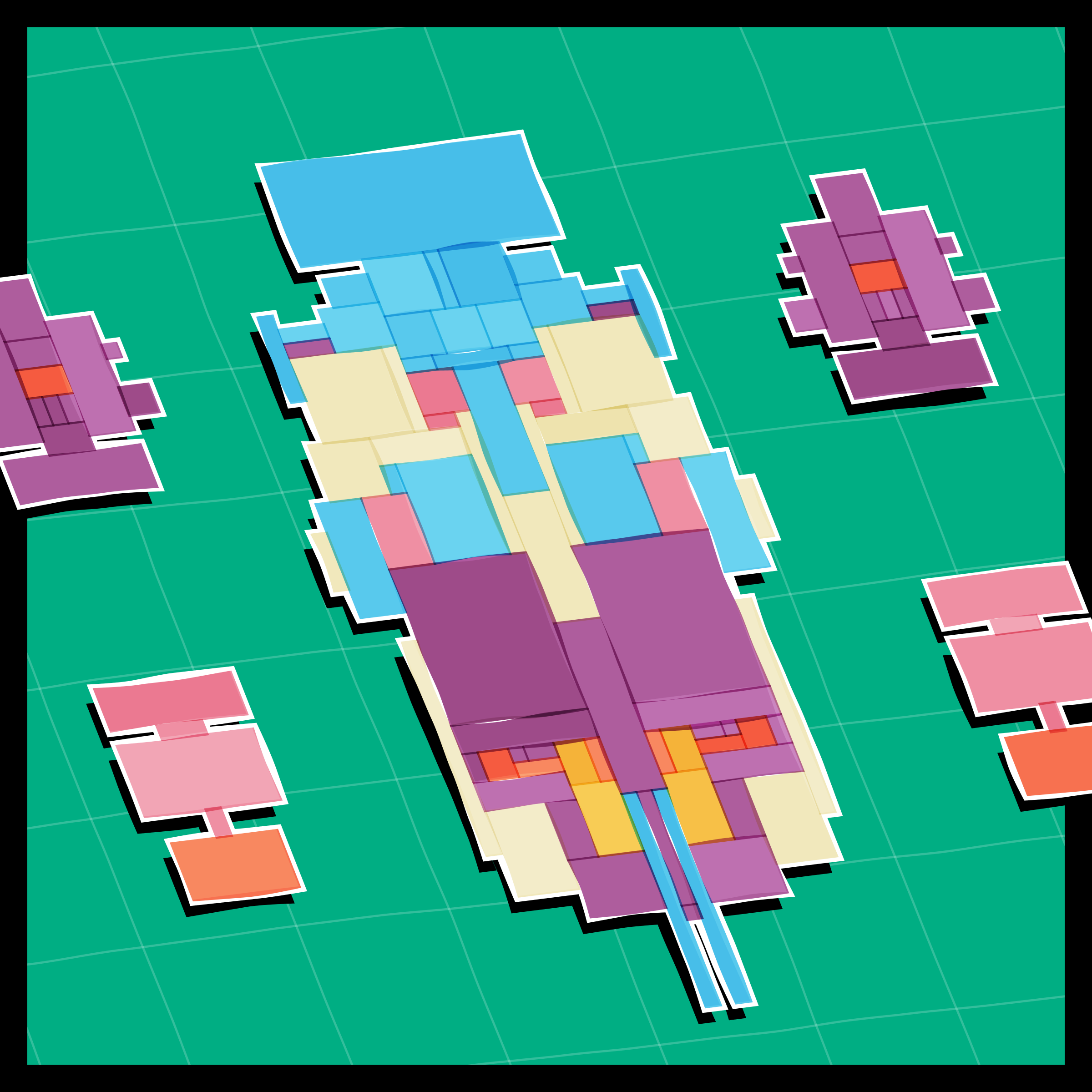 Art Blocks - Art Blocks v2 - Paper Armada #2398 - NFT # 37002398