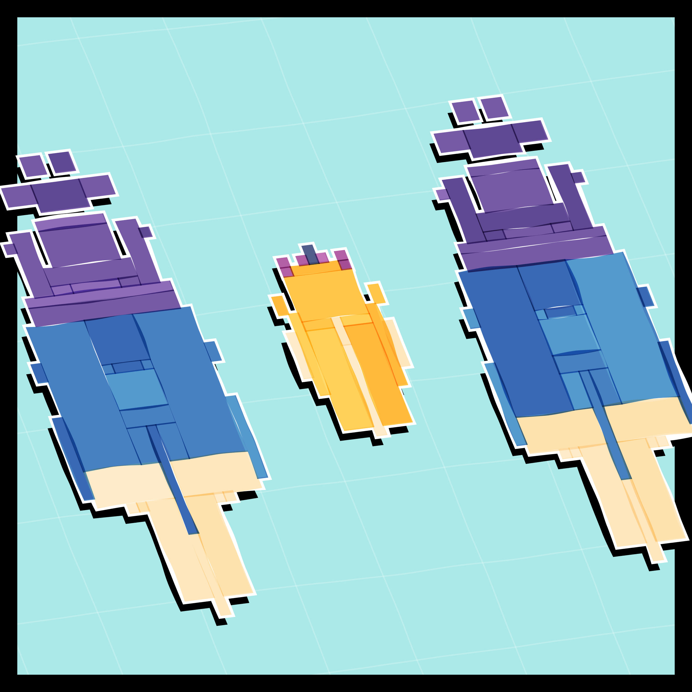 Art Blocks - Art Blocks v2 - Paper Armada #2425 - NFT # 37002425