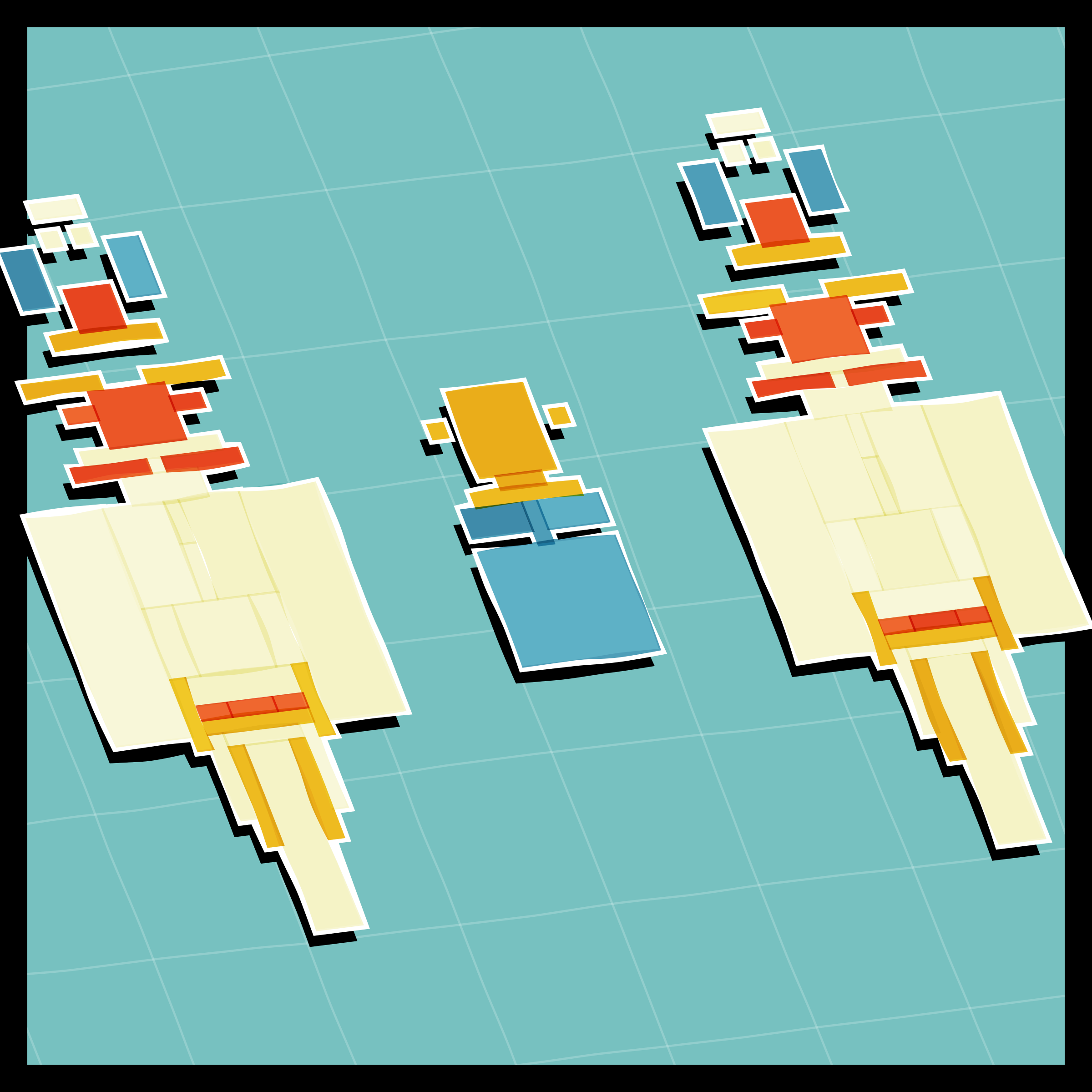 Art Blocks - Art Blocks v2 - Paper Armada #2443 - NFT # 37002443