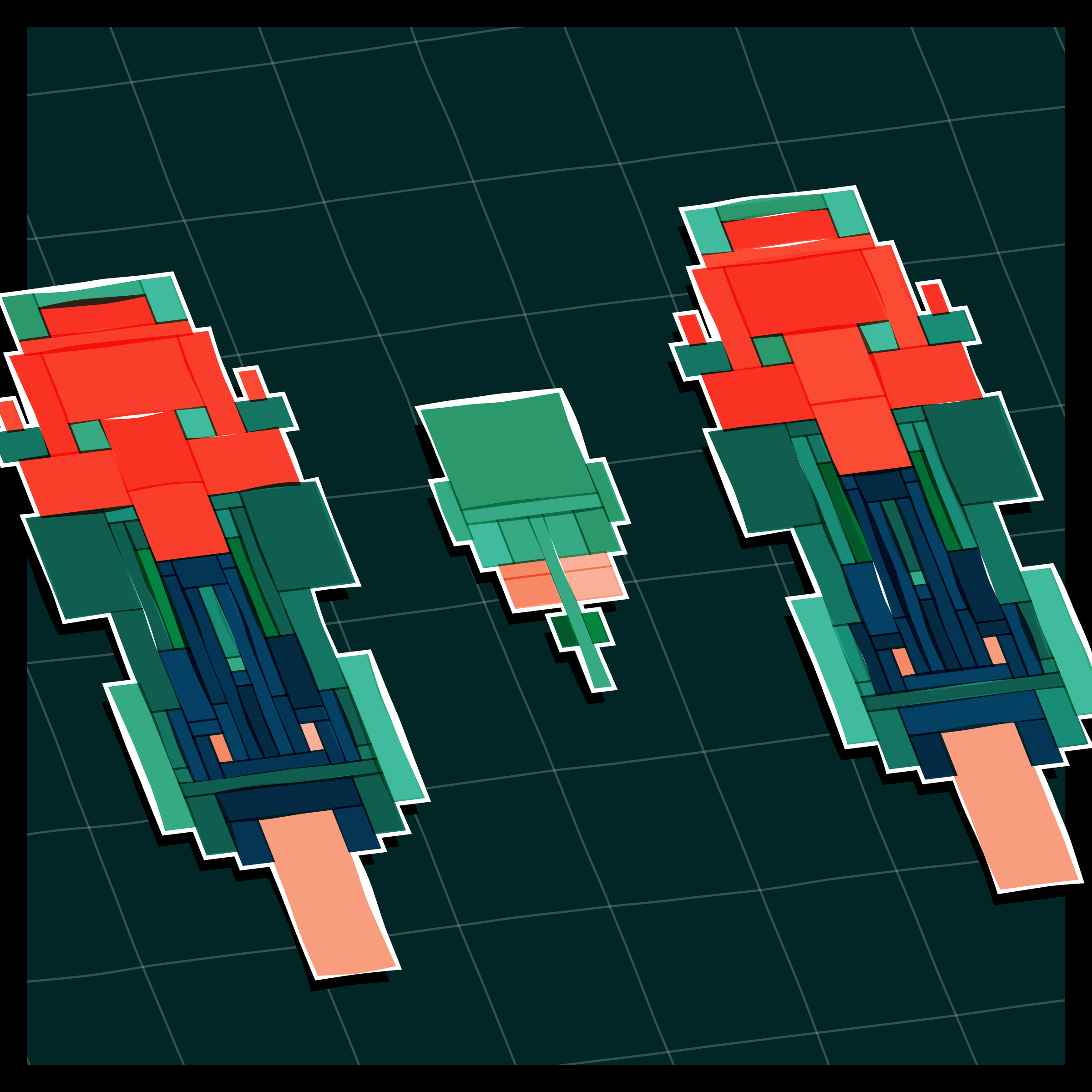 Art Blocks - Art Blocks v2 - Paper Armada #2453 - NFT # 37002453