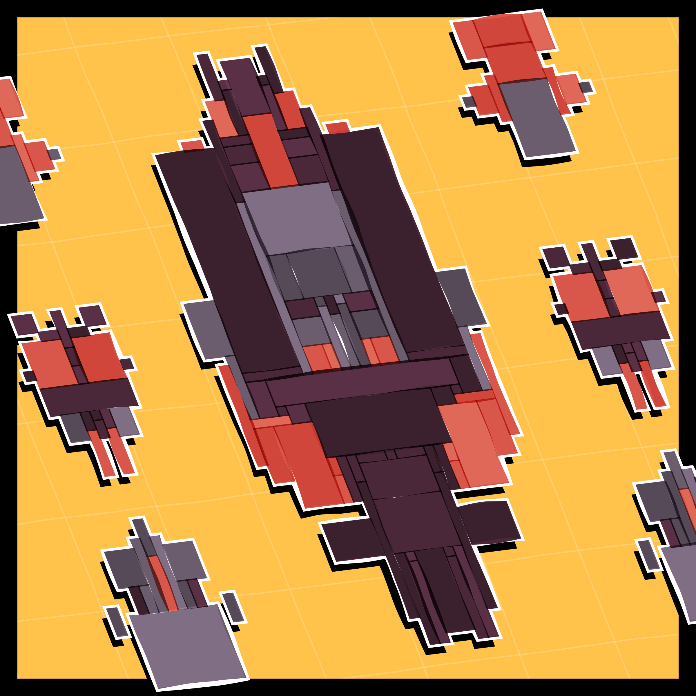 Art Blocks - Art Blocks v2 - Paper Armada #2461 - NFT # 37002461