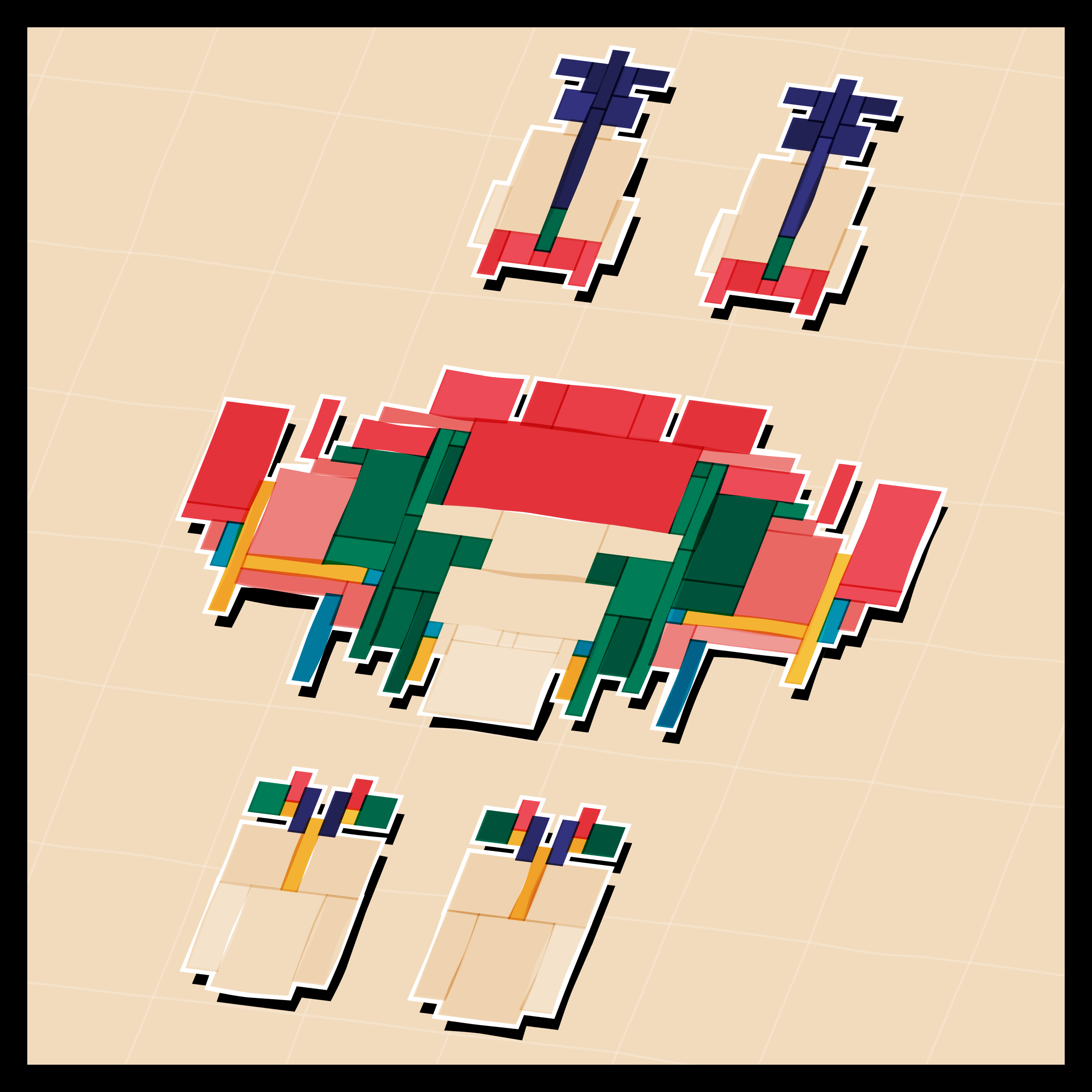 Art Blocks - Art Blocks v2 - Paper Armada #2470 - NFT # 37002470