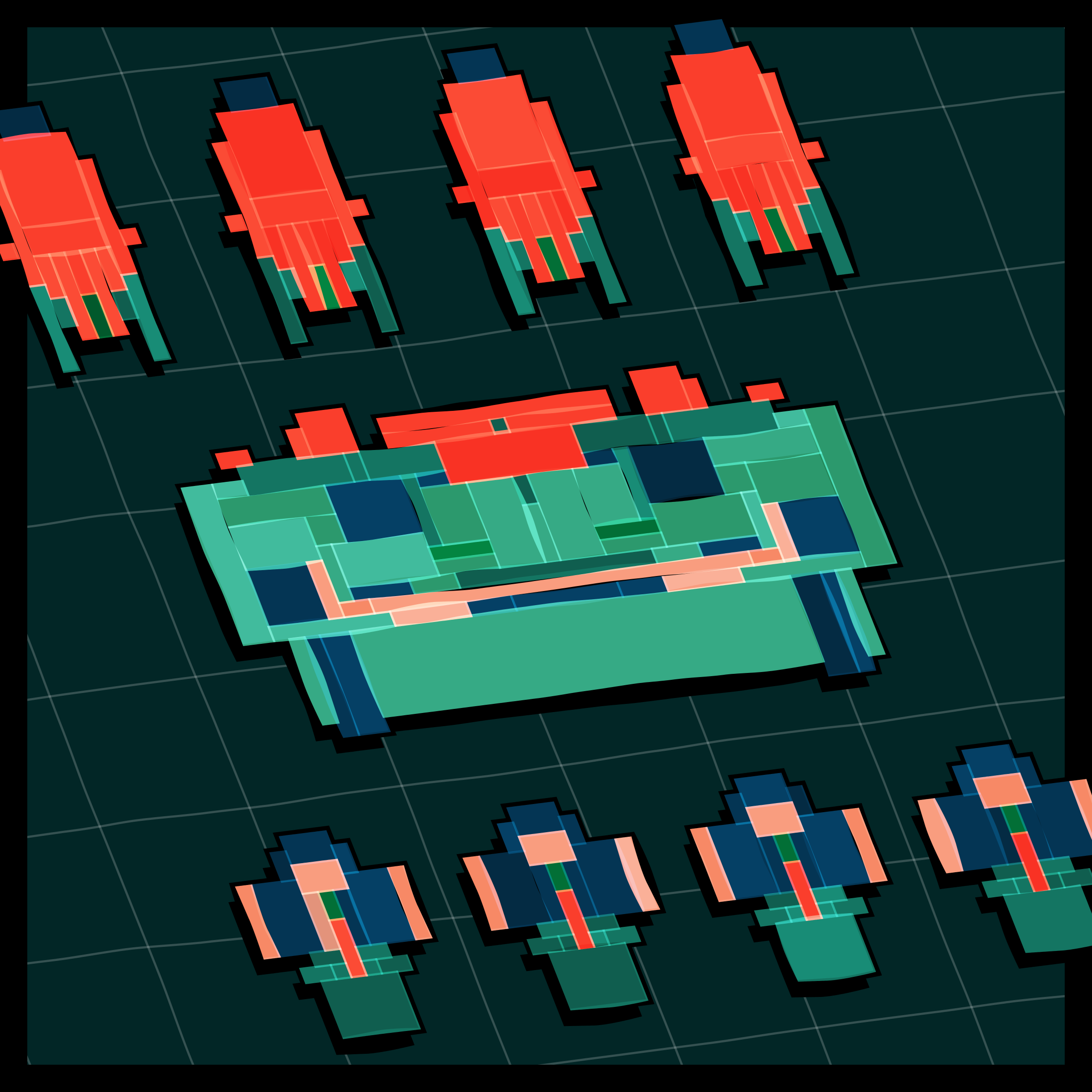 Art Blocks - Art Blocks v2 - Paper Armada #2504 - NFT # 37002504