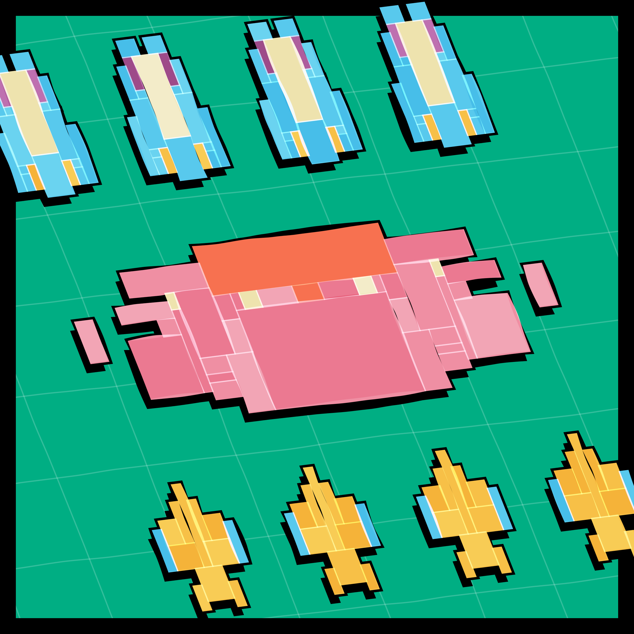 Art Blocks - Art Blocks v2 - Paper Armada #2522 - NFT # 37002522