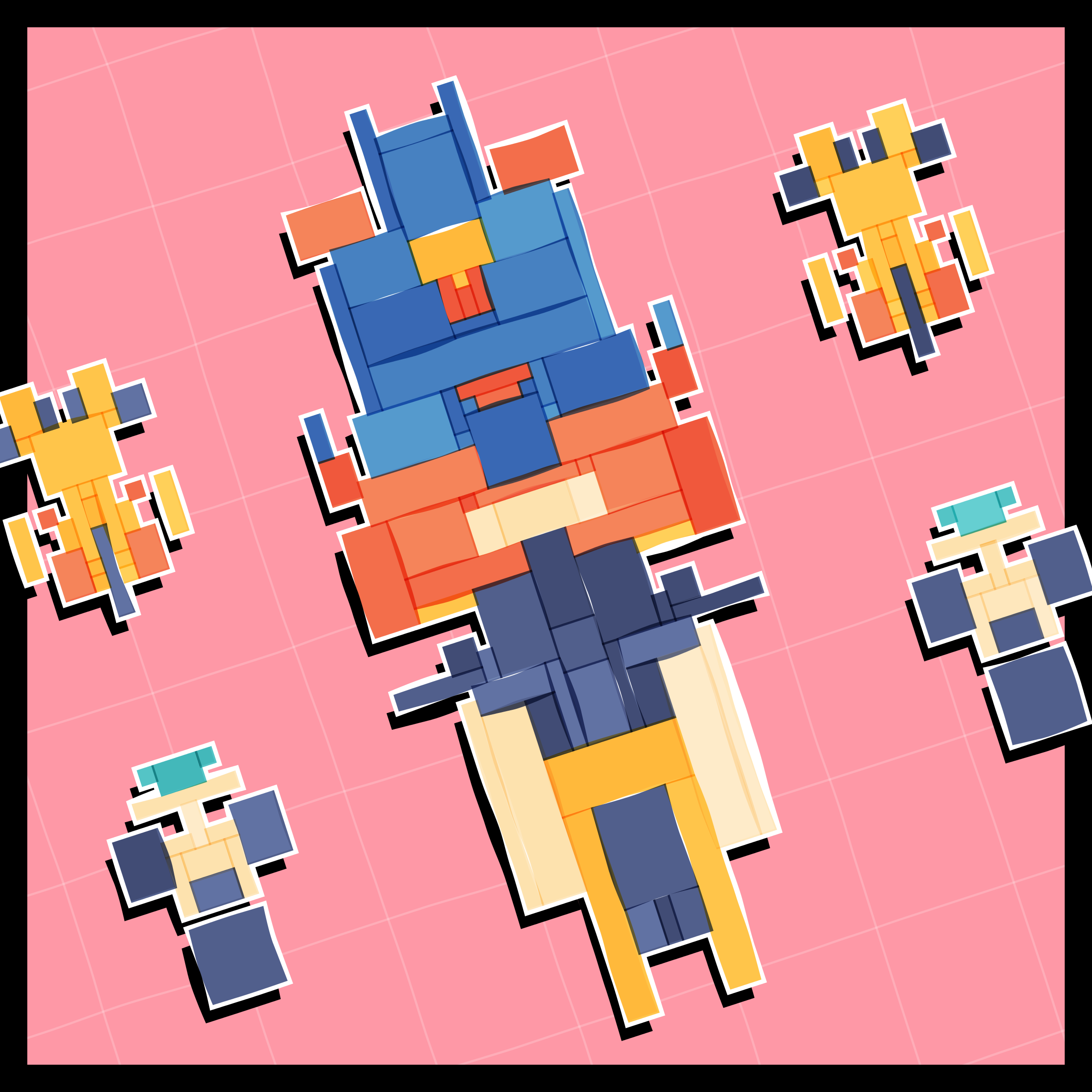 Art Blocks - Art Blocks v2 - Paper Armada #2535 - NFT # 37002535