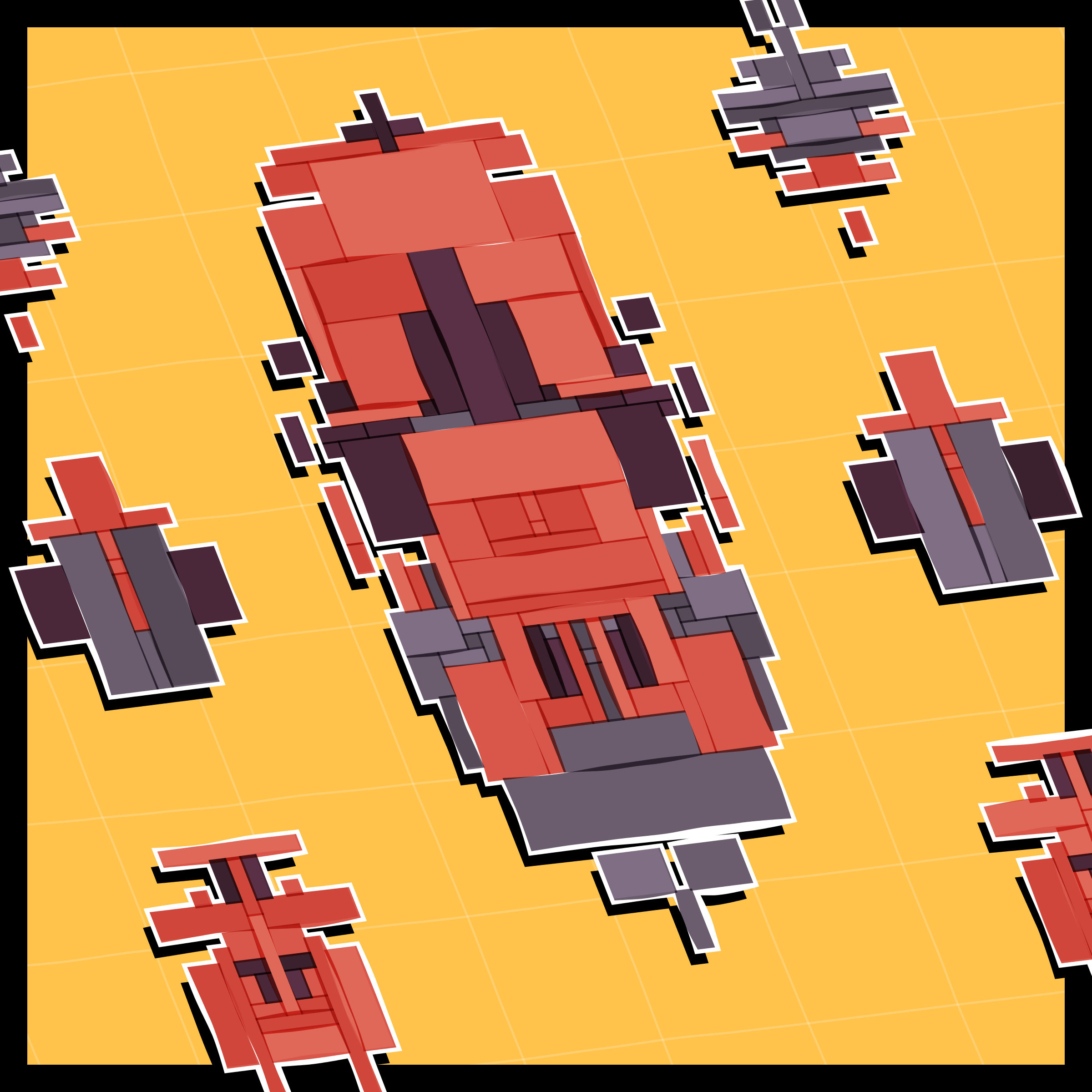 Art Blocks - Art Blocks v2 - Paper Armada #2556 - NFT # 37002556