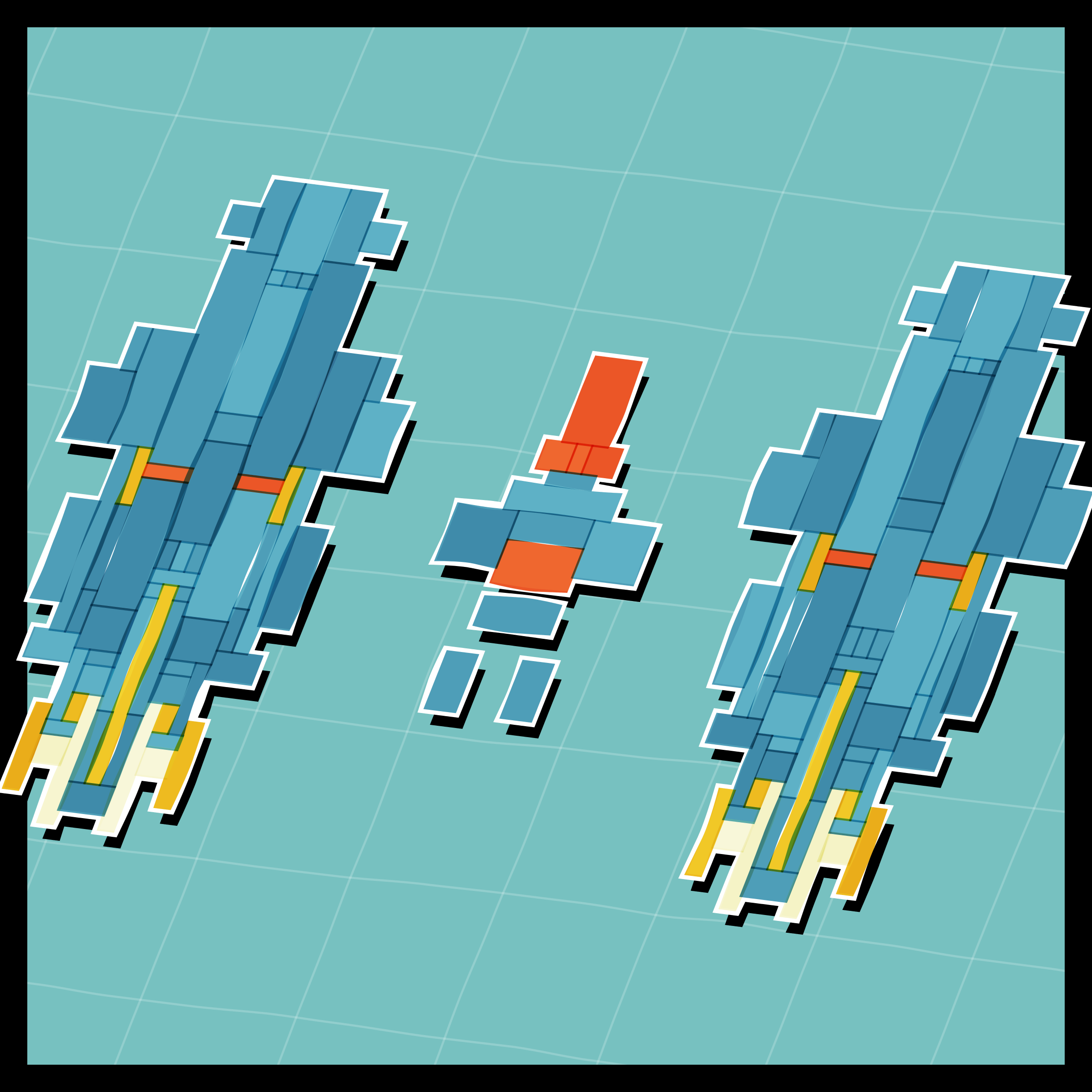 Art Blocks - Art Blocks v2 - Paper Armada #2570 - NFT # 37002570