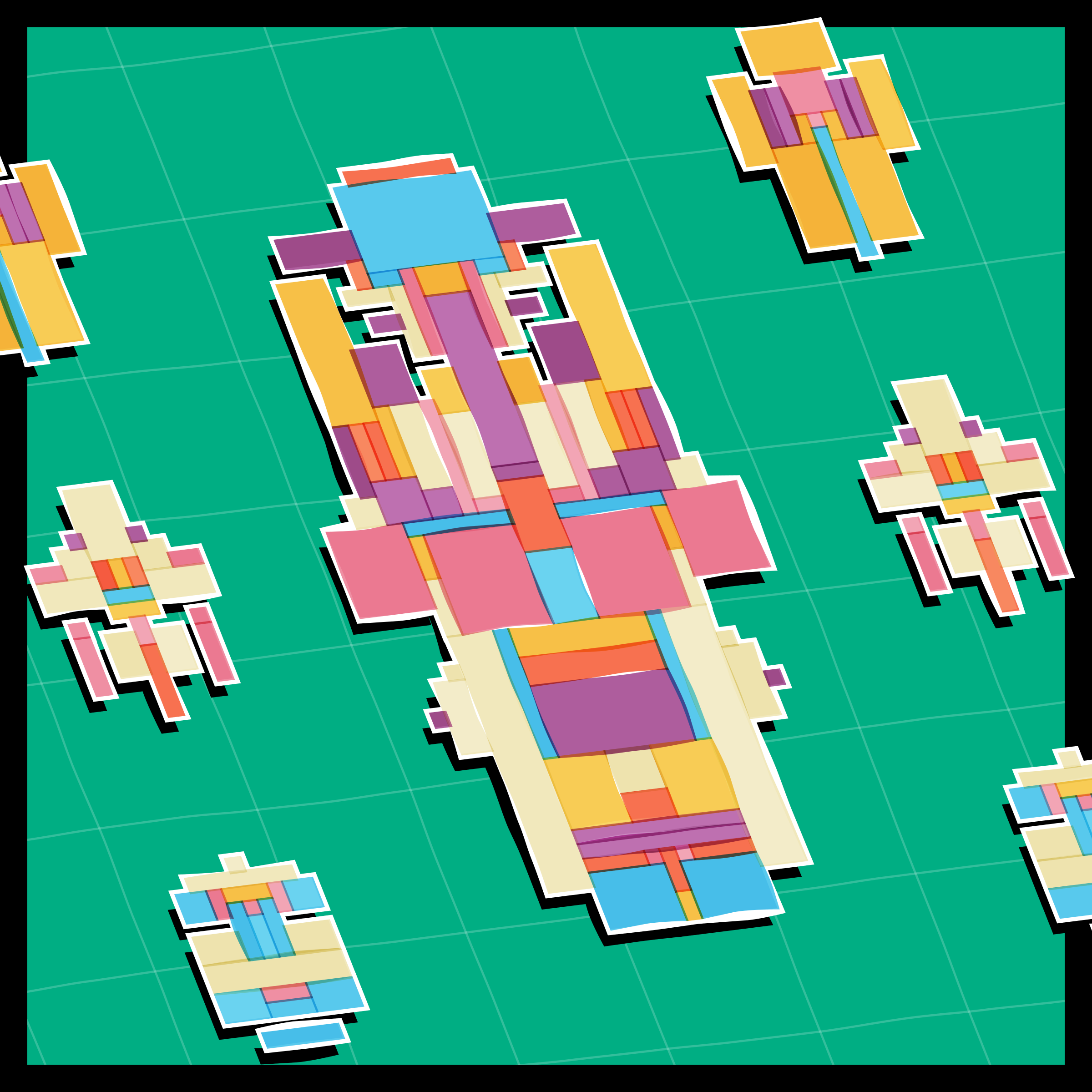 Art Blocks - Art Blocks v2 - Paper Armada #2594 - NFT # 37002594